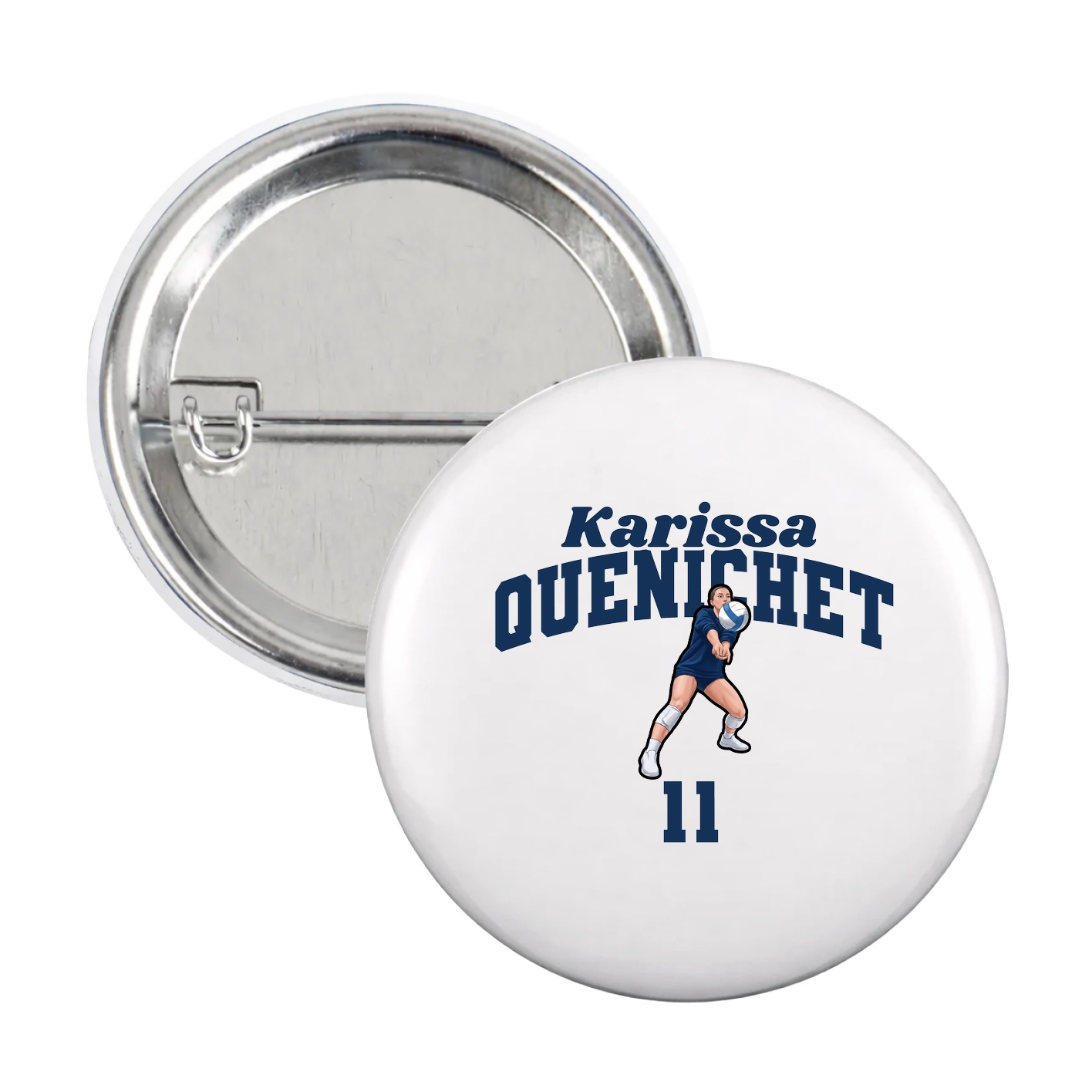 Game Day Button — Signature Arch in White