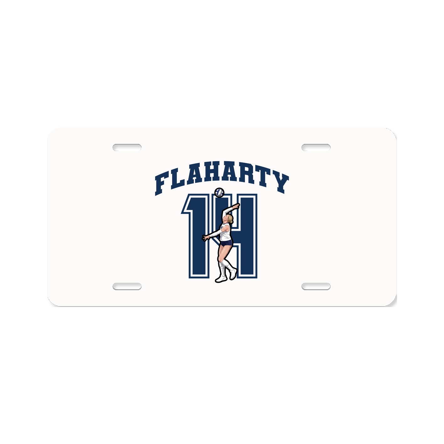 License Plate — Number in Classic