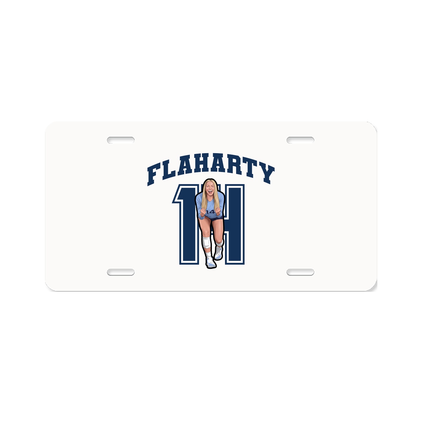 License Plate — Number in Classic