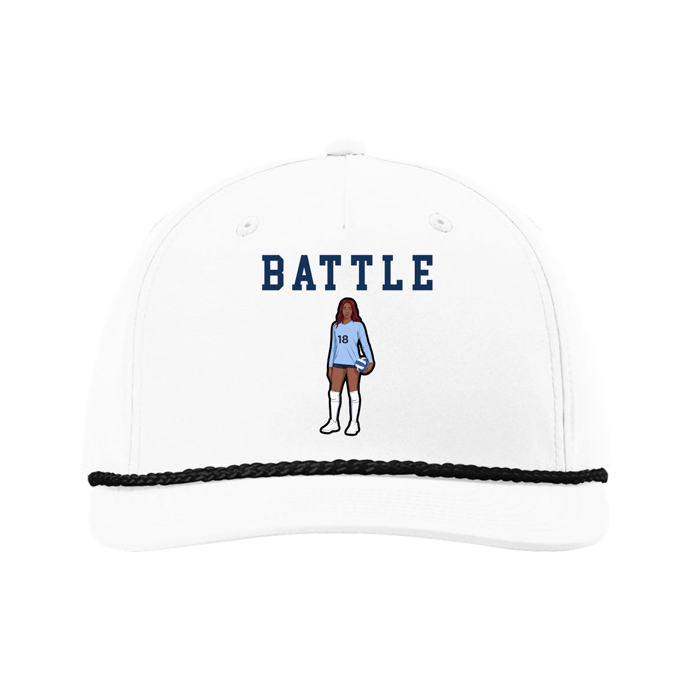 Five-Panel Classic Rope Cap — Shirsey in White