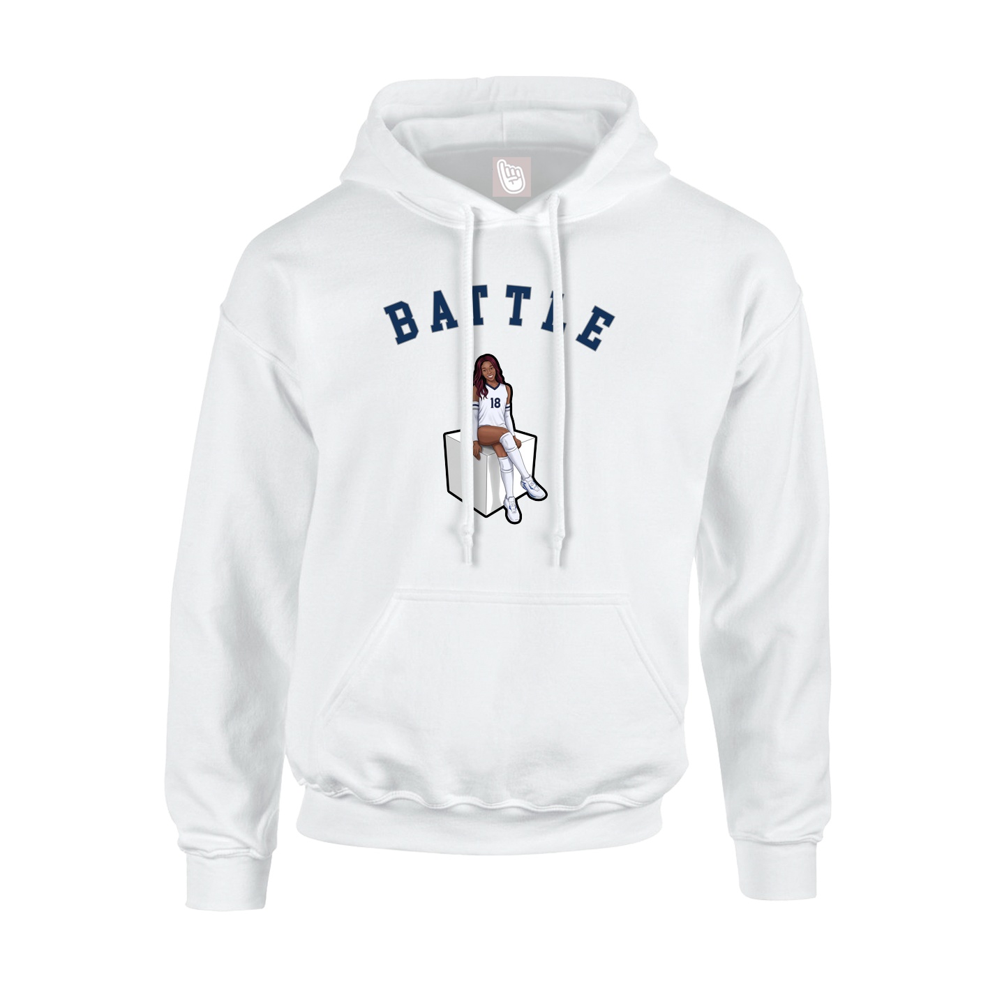 Hoodie — Shirsey Arch in White