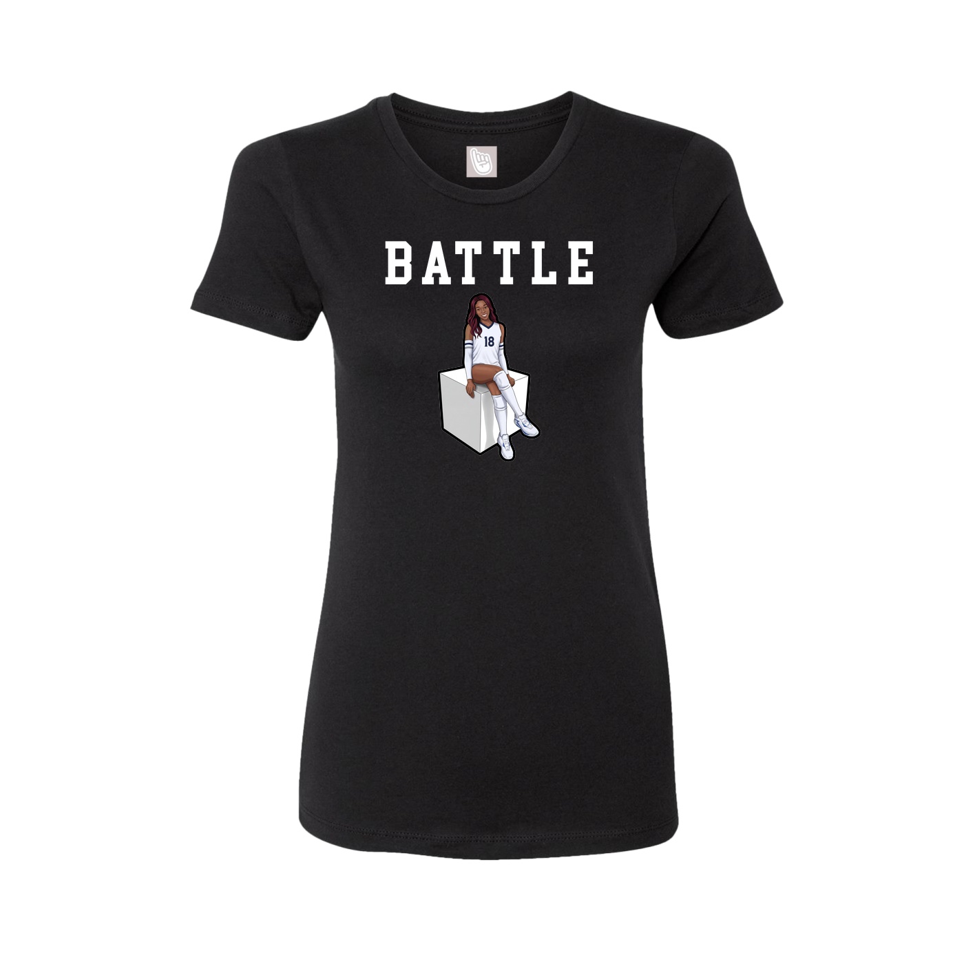 Fitted Women's Tee — Shirsey in Black