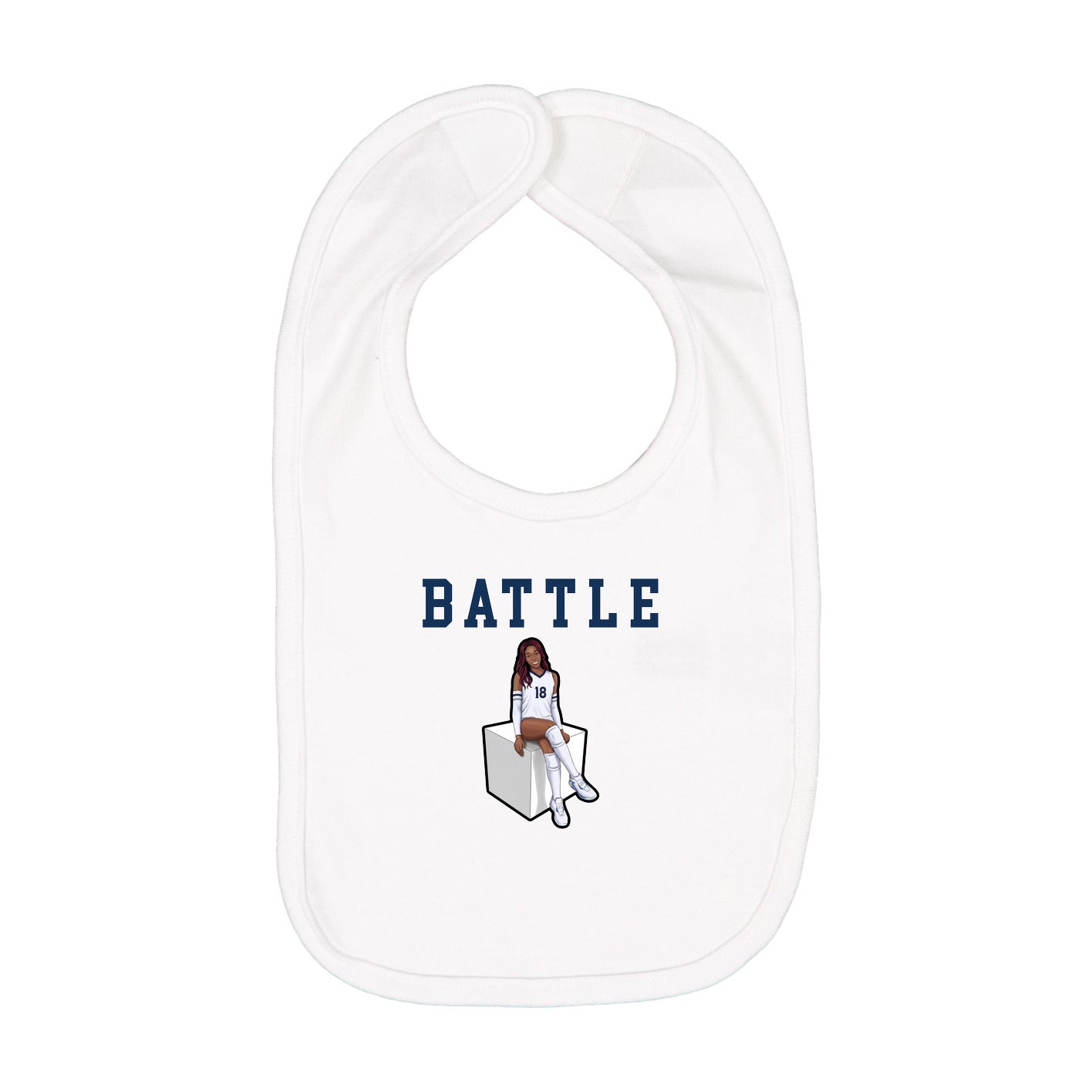 Infant Bib — Shirsey in White