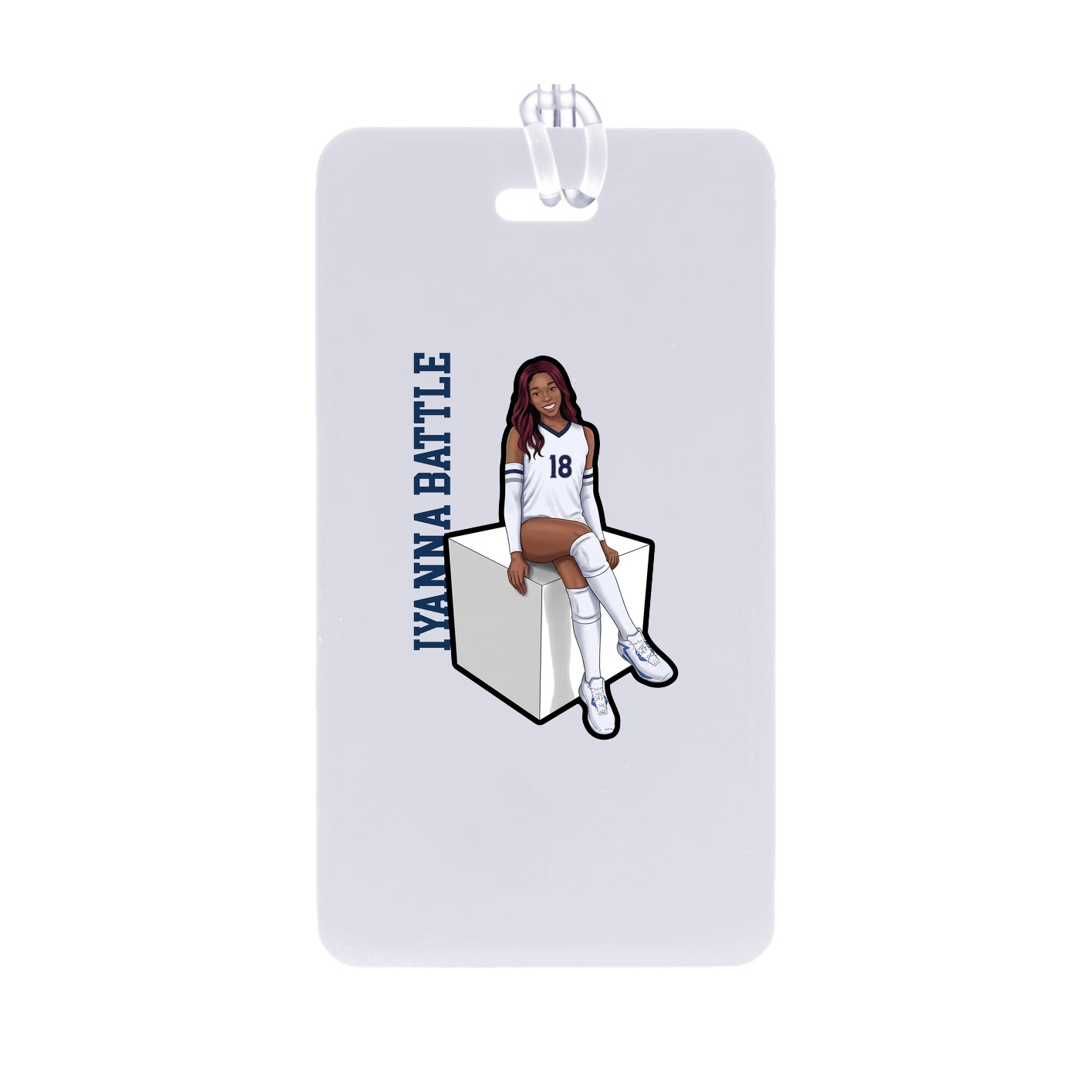 Bag Tag — Name Vertical in Classic