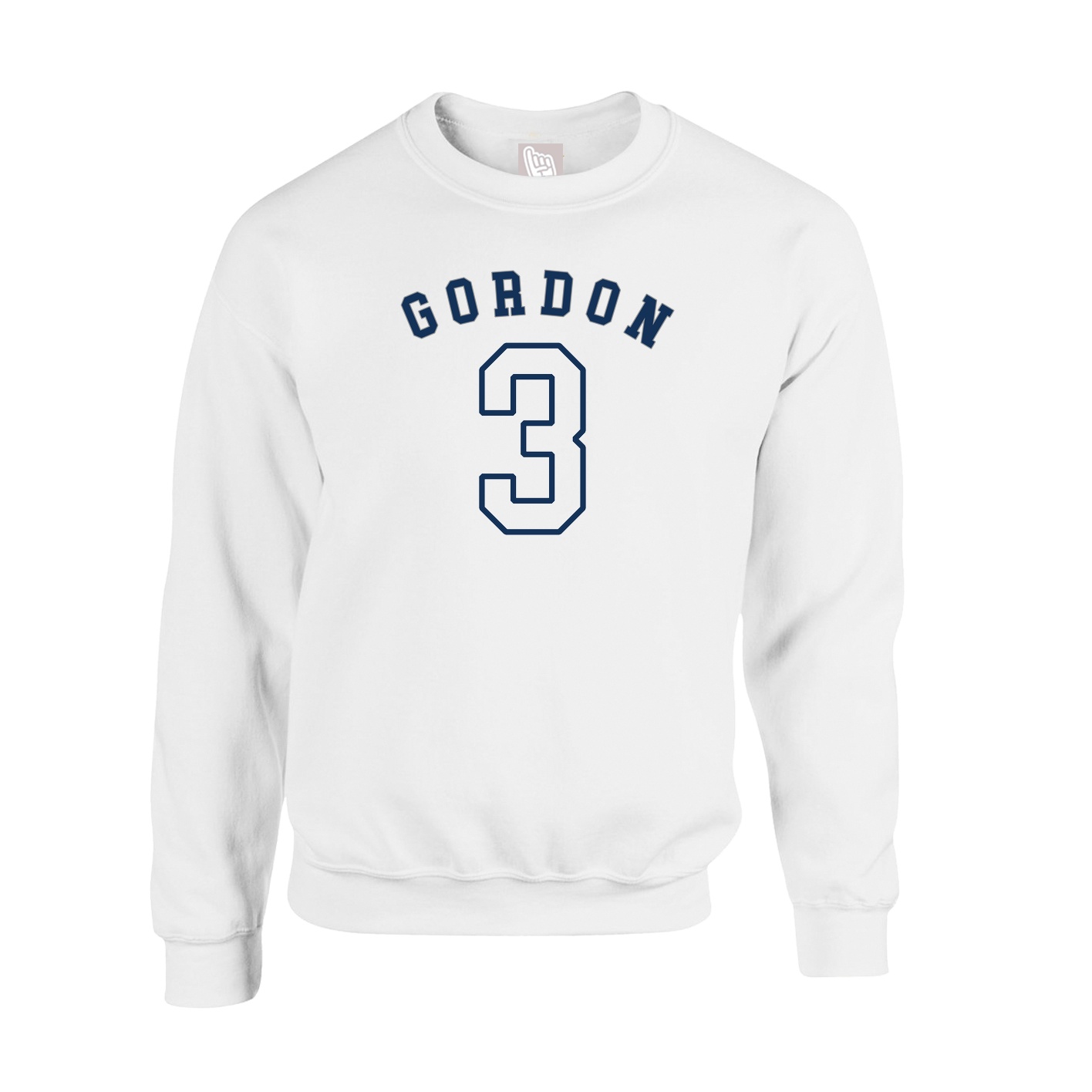 Fleece Crew — Shirsey Arch in White