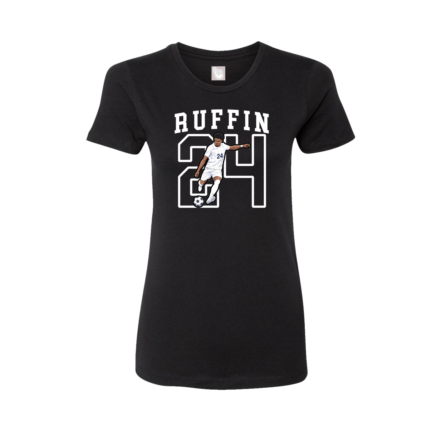 Fitted Women's Tee — Shirsey in Black