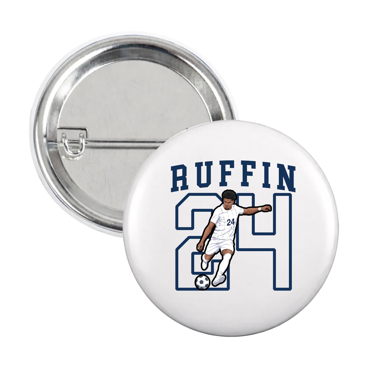 Game Day Button — Shirsey in White