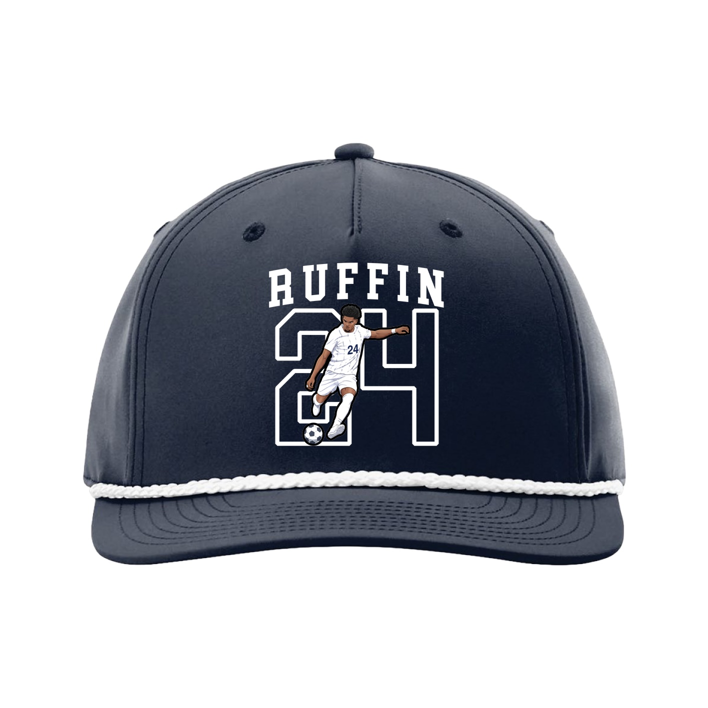 Five-Panel Classic Rope Cap — Shirsey in Navy