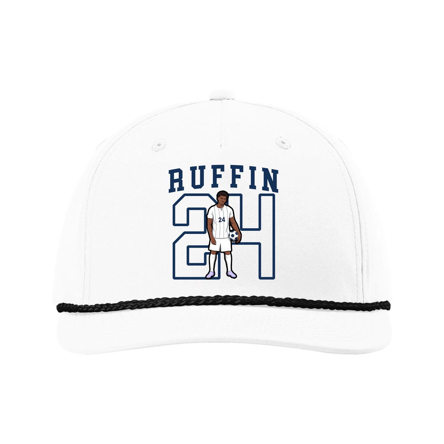 Five-Panel Classic Rope Cap — Shirsey in White