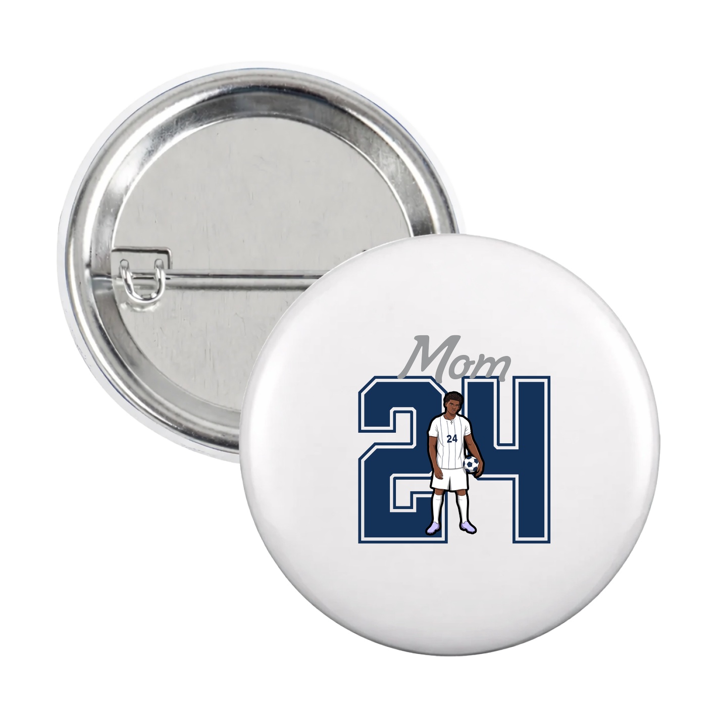 Game Day Button — Mothers Day Shirsey in White