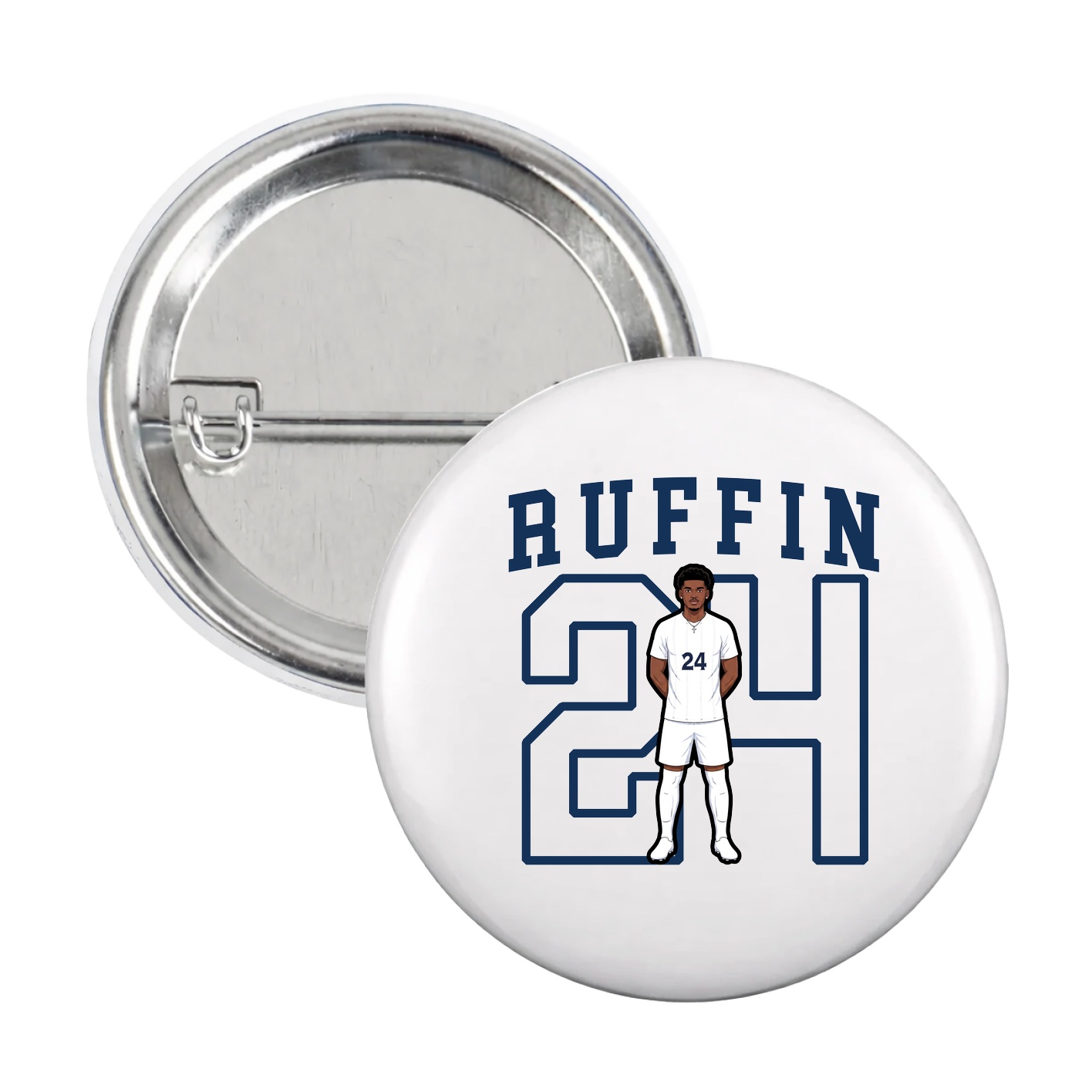Game Day Button — Shirsey in White