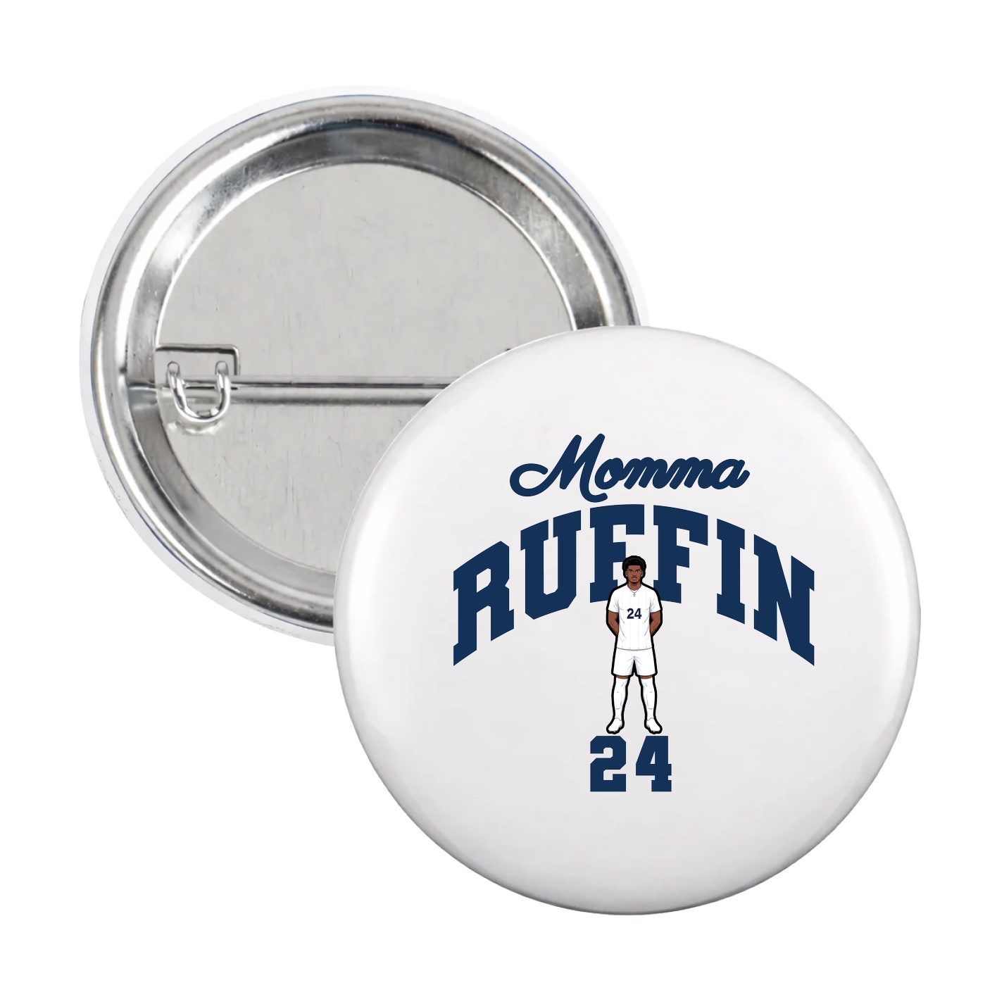 Game Day Button — Mothers Day Arch in White