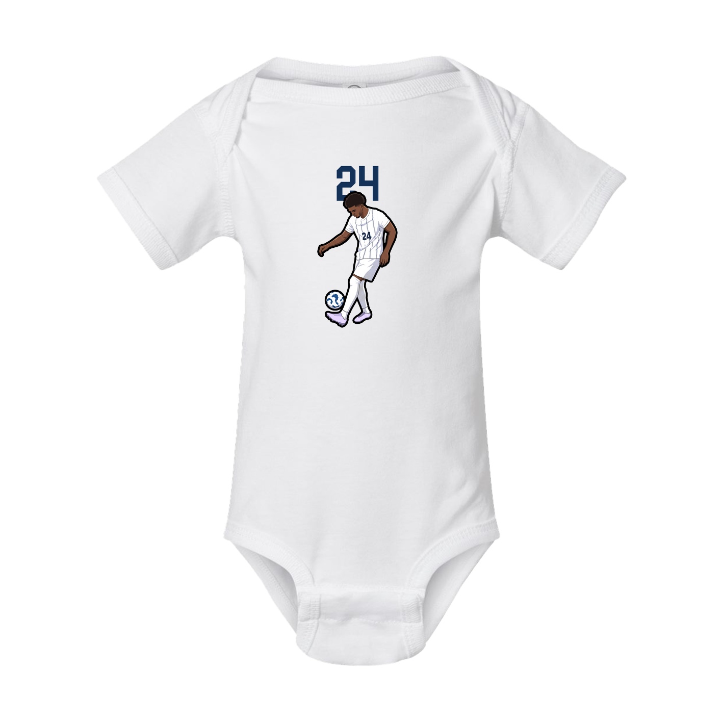 Baby Onesie — Number Top in White