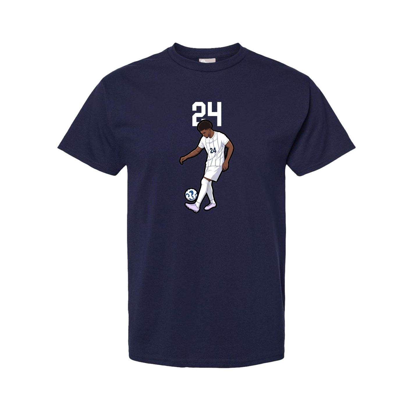 Youth Tee — Number Top in Navy