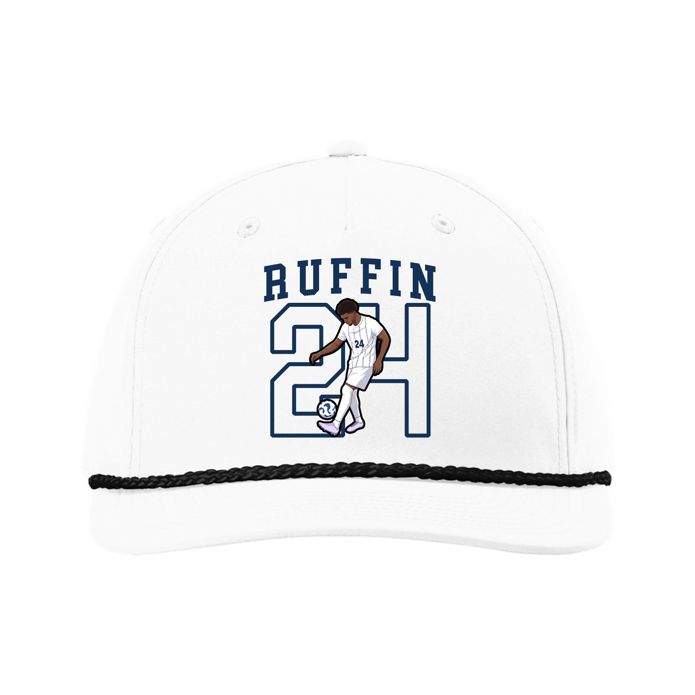 Five-Panel Classic Rope Cap — Shirsey in White
