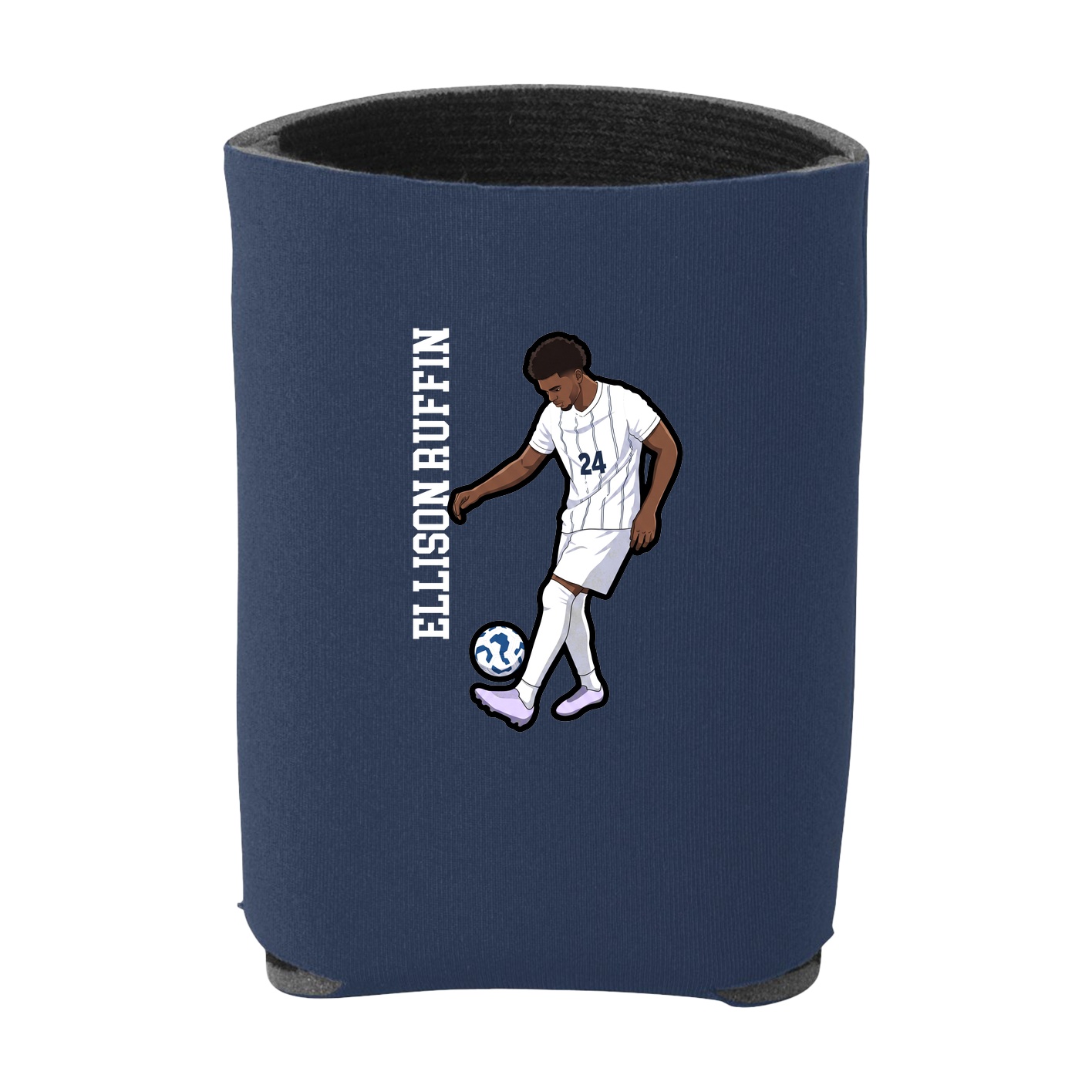Can Holder — Name Vertical in Navy