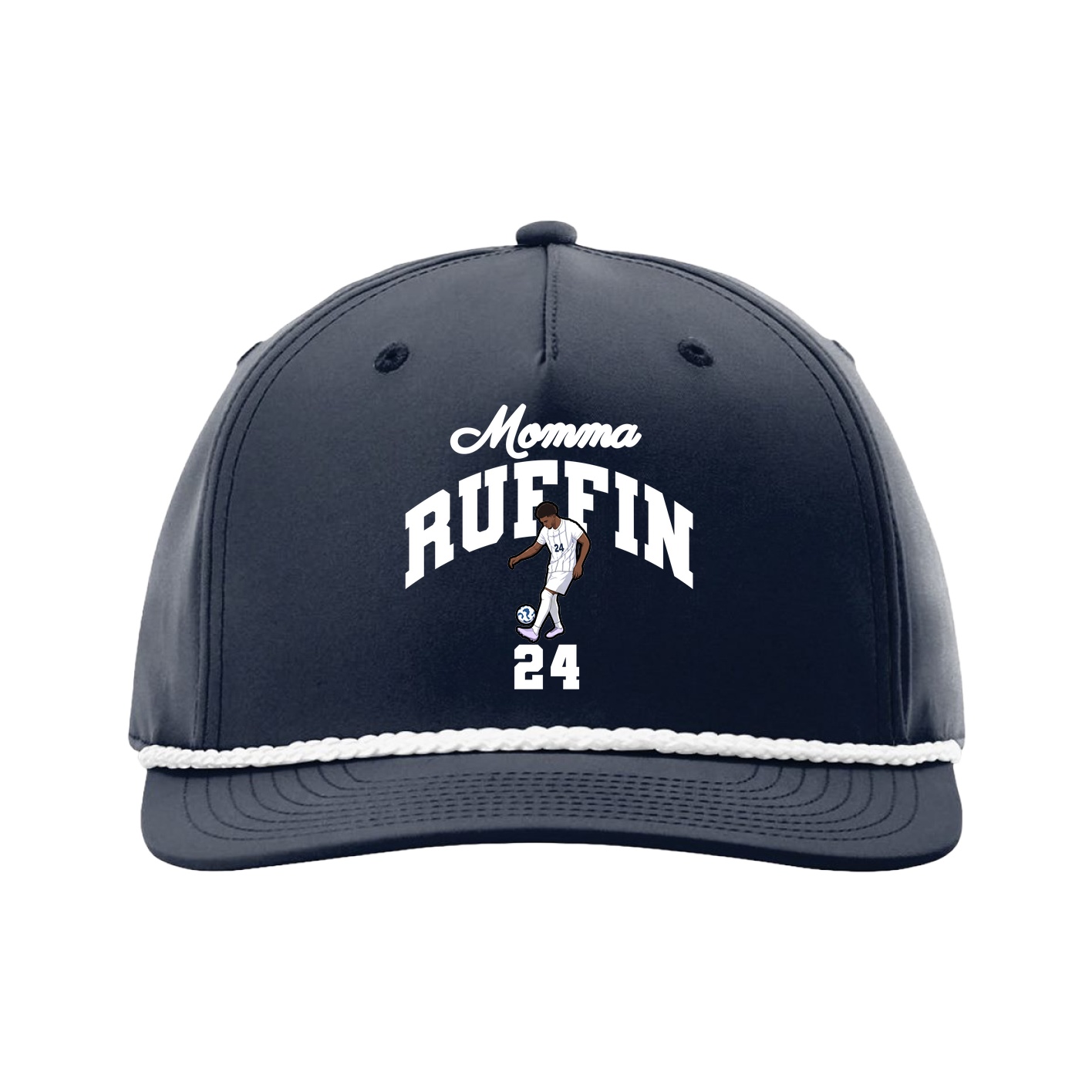 Five-Panel Classic Rope Cap — Mothers Day Arch in Navy