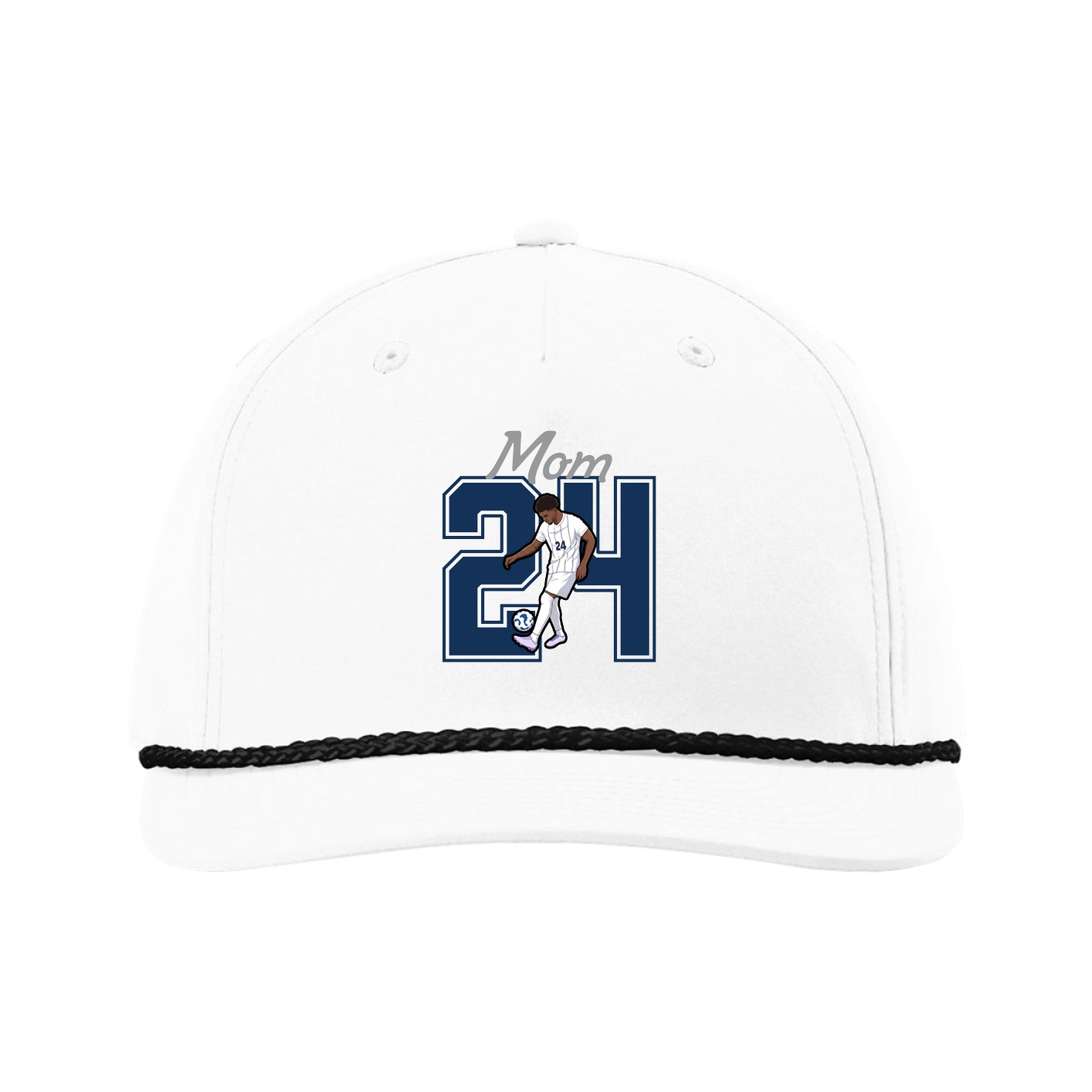 Five-Panel Classic Rope Cap — Mothers Day Shirsey in White