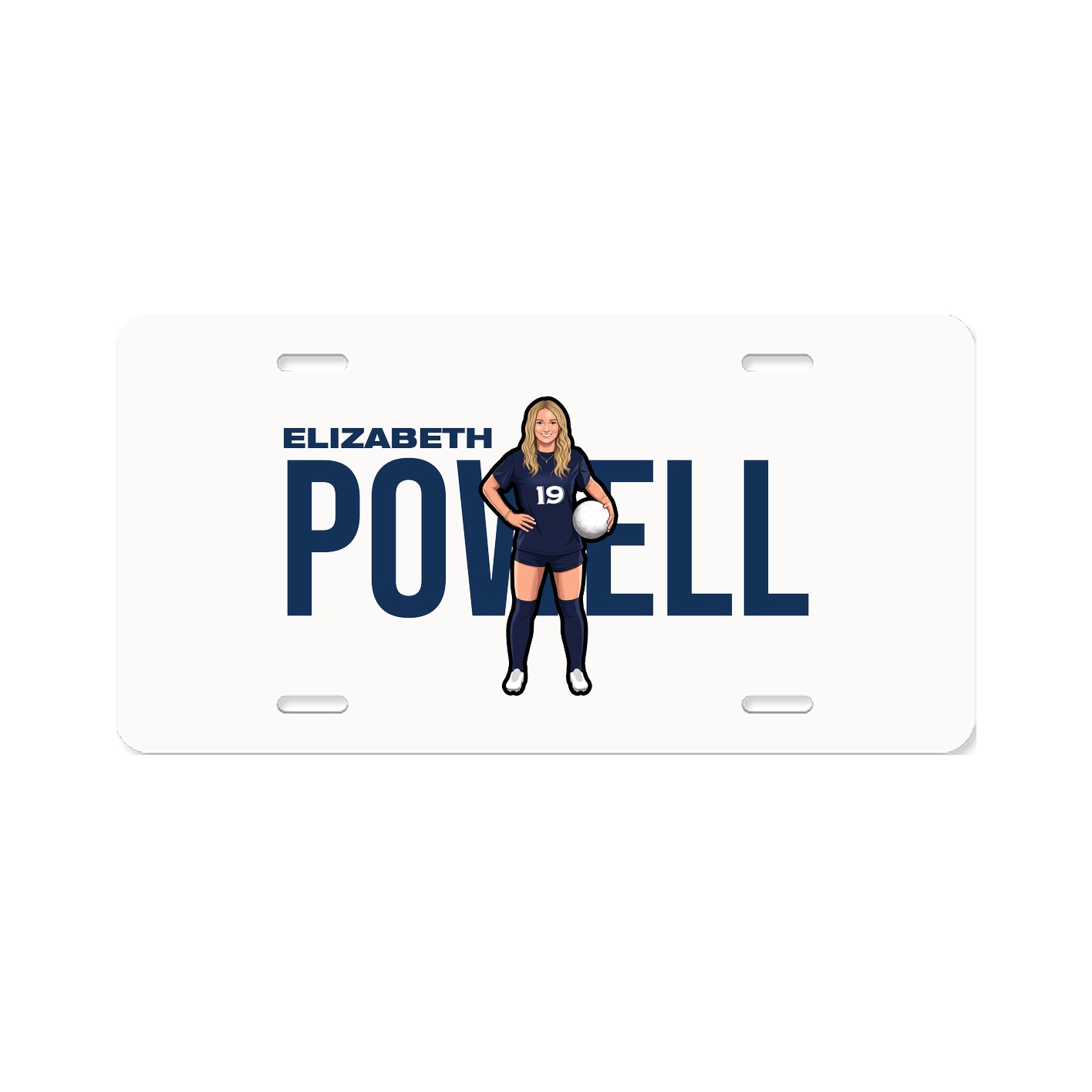 License Plate — Player Name in Classic