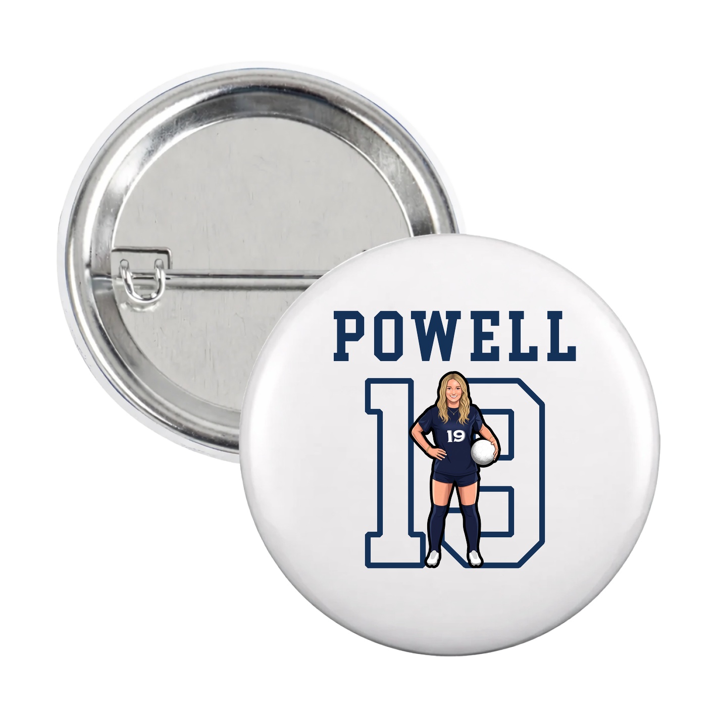 Game Day Button — Shirsey in White