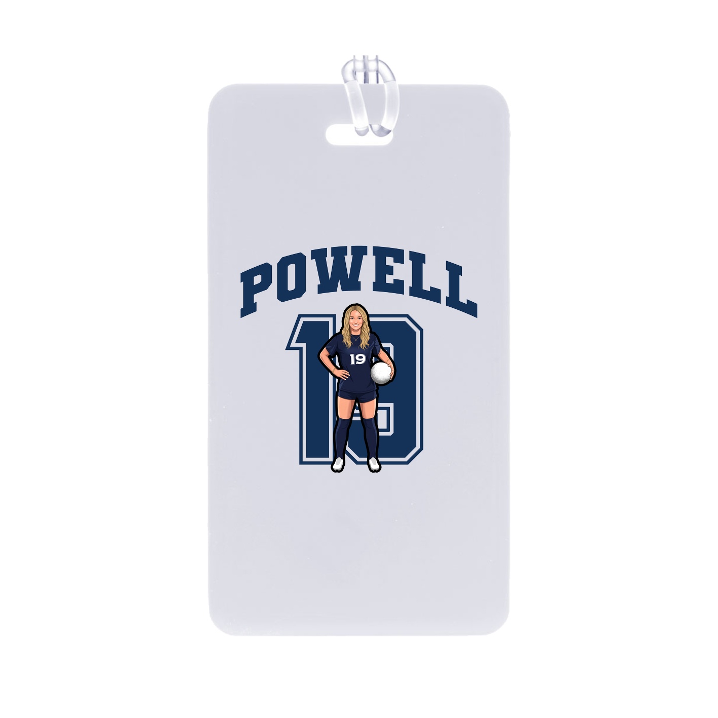 Bag Tag — Number in Classic