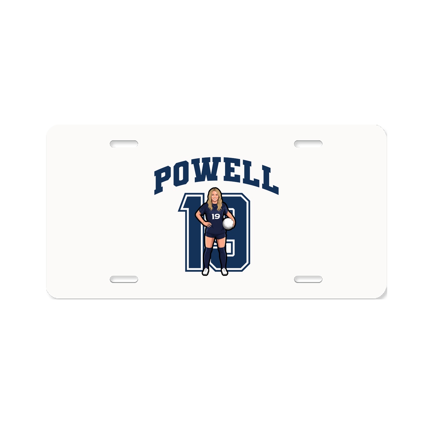 License Plate — Number in Classic