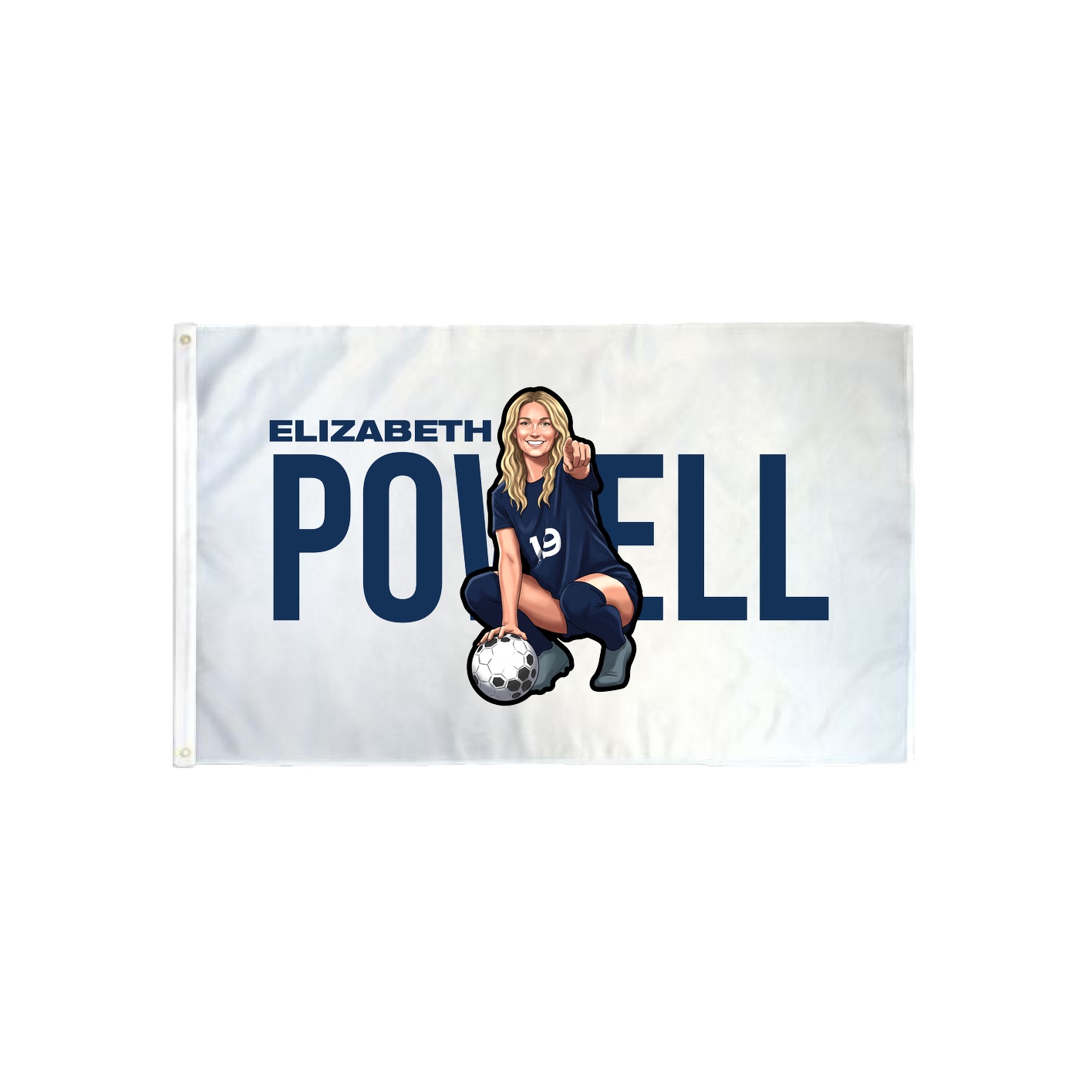 3x5 Flag — Player Name in Classic