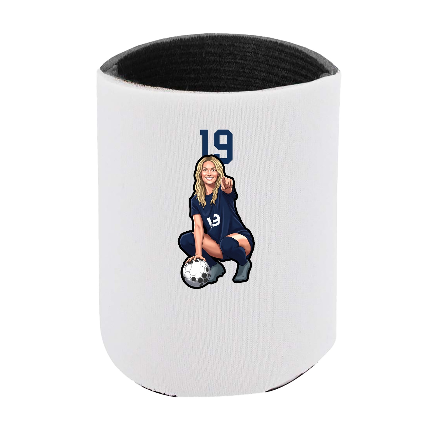 Can Holder — Number Top in White