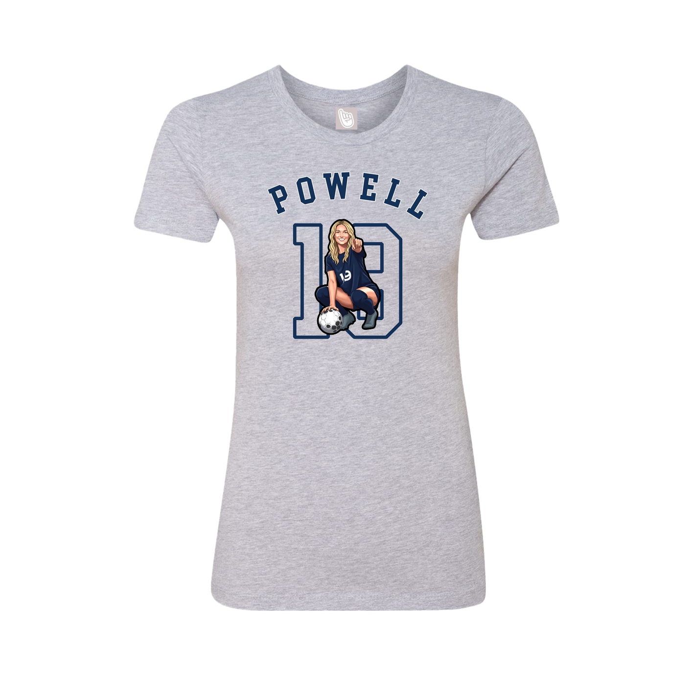 Fitted Women's Tee — Shirsey Arch in Grey