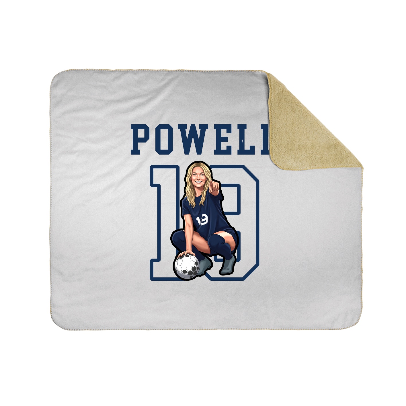 Throw Blanket — Shirsey in White