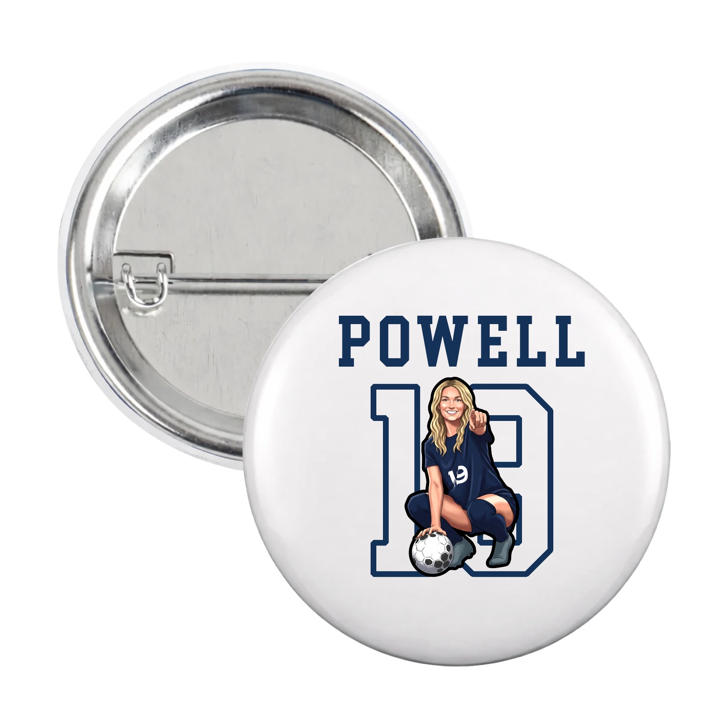 Game Day Button — Shirsey in White