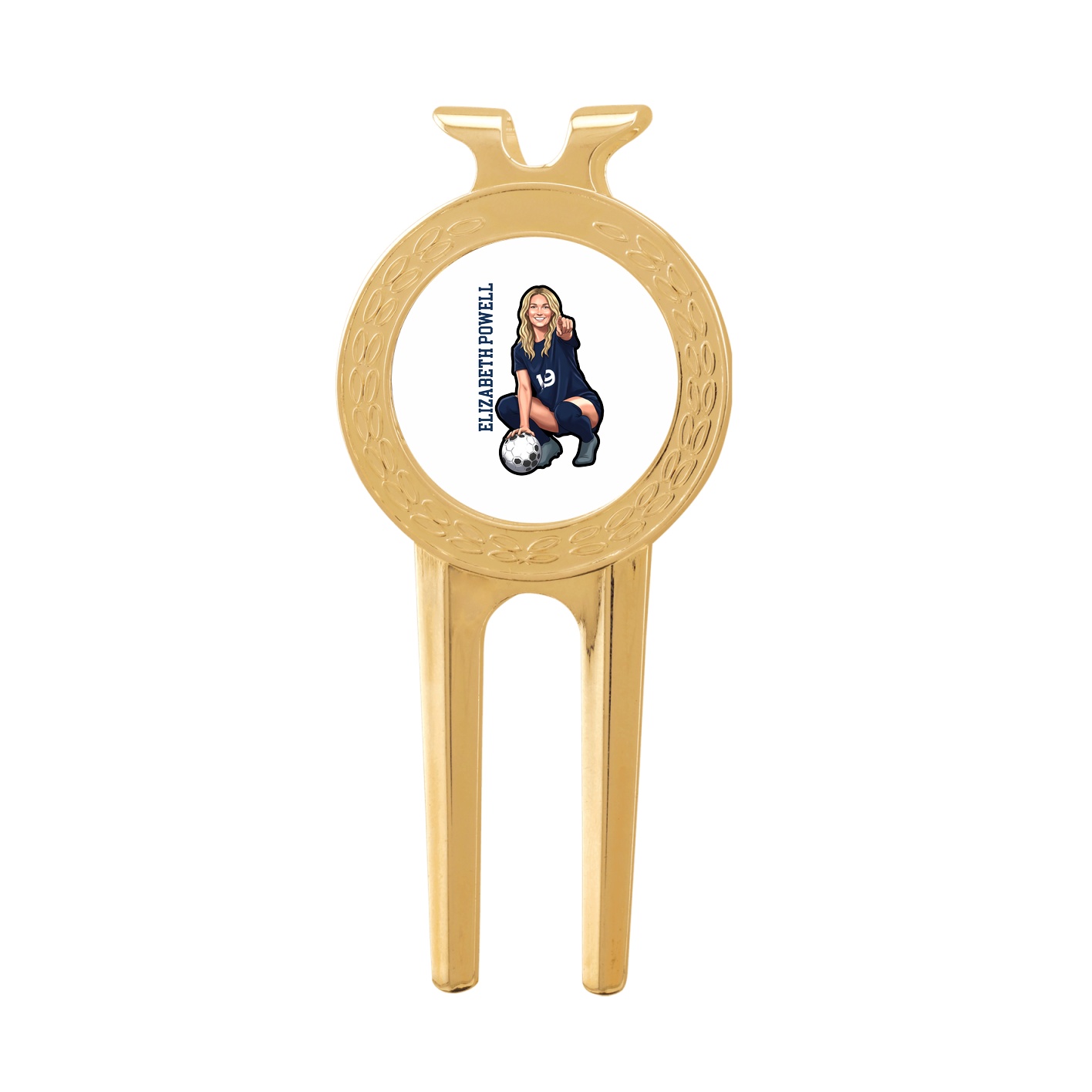 Divot Tool with Ball Marker — Name Vertical in Classic