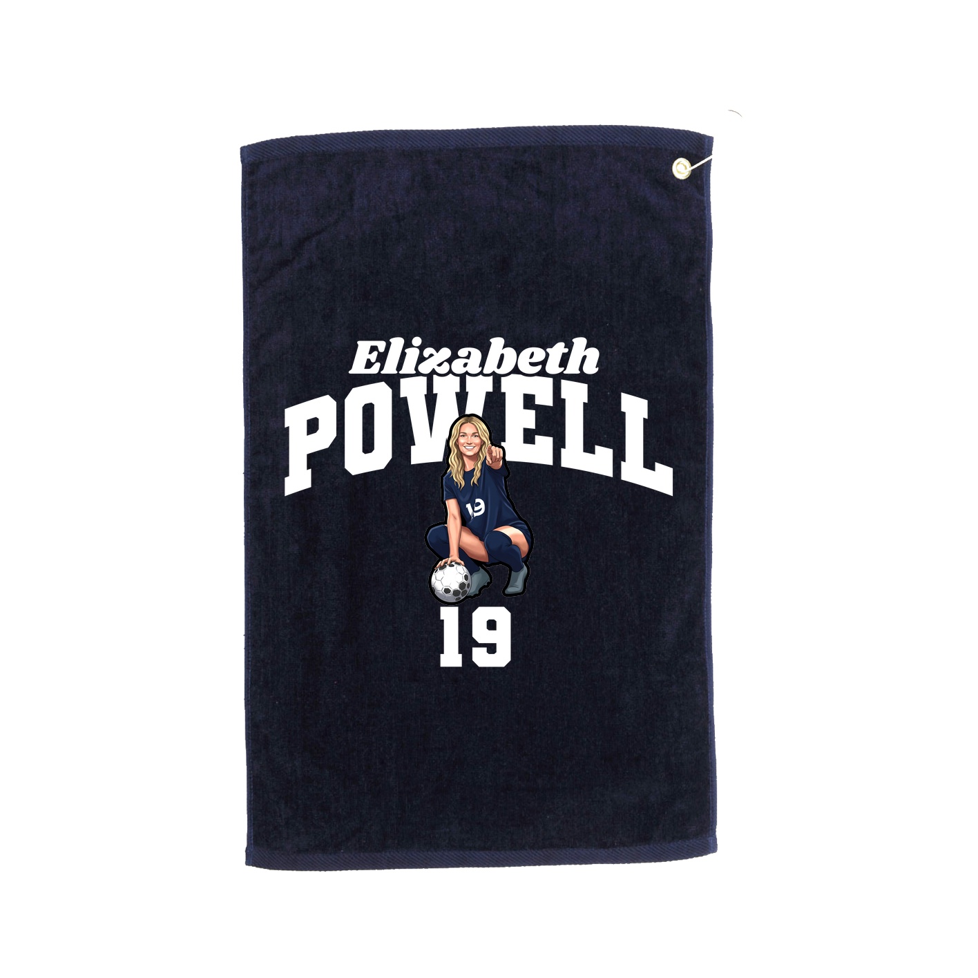 Golf Towel — Signature Arch in Navy