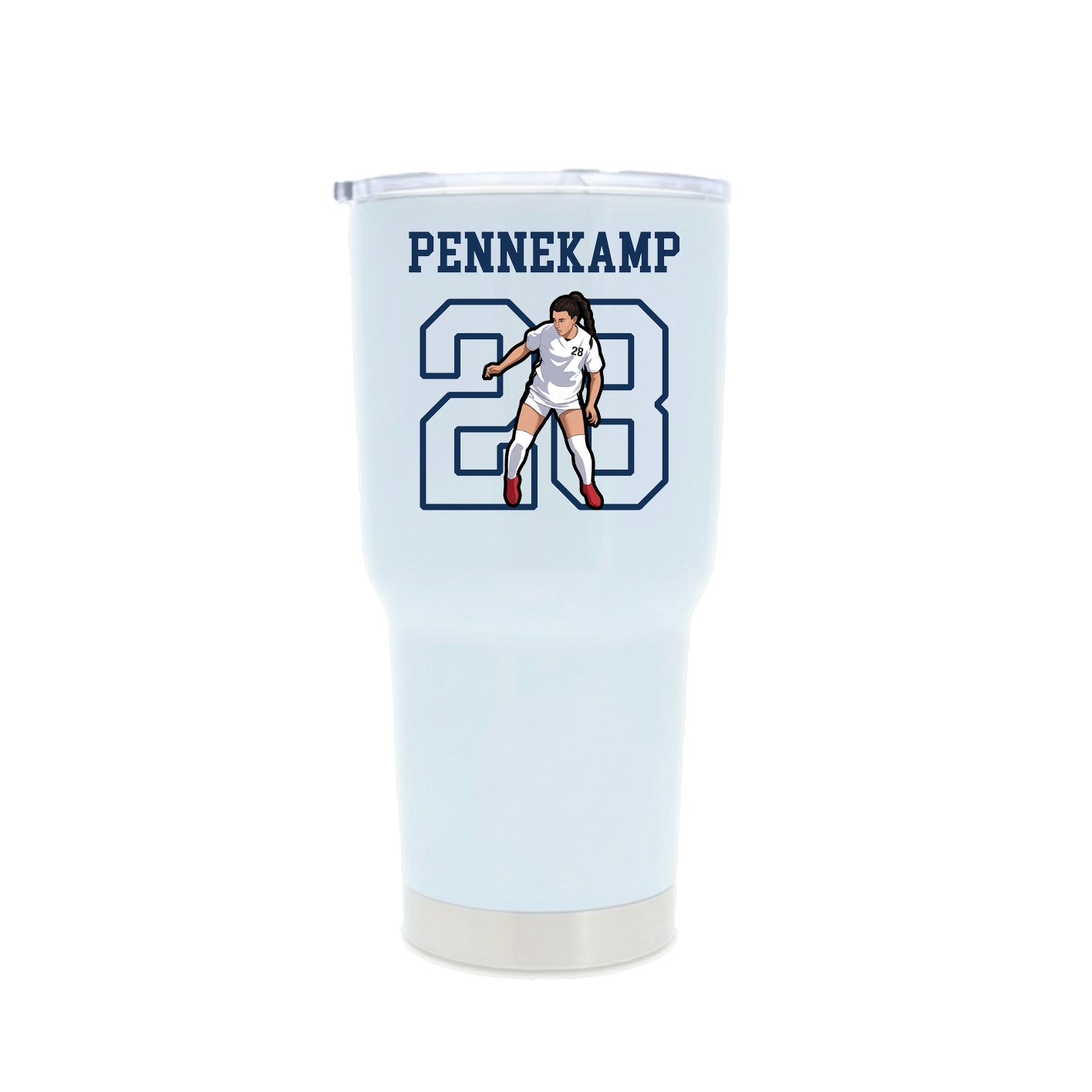 30oz Stainless Steel Tumbler — Shirsey in White
