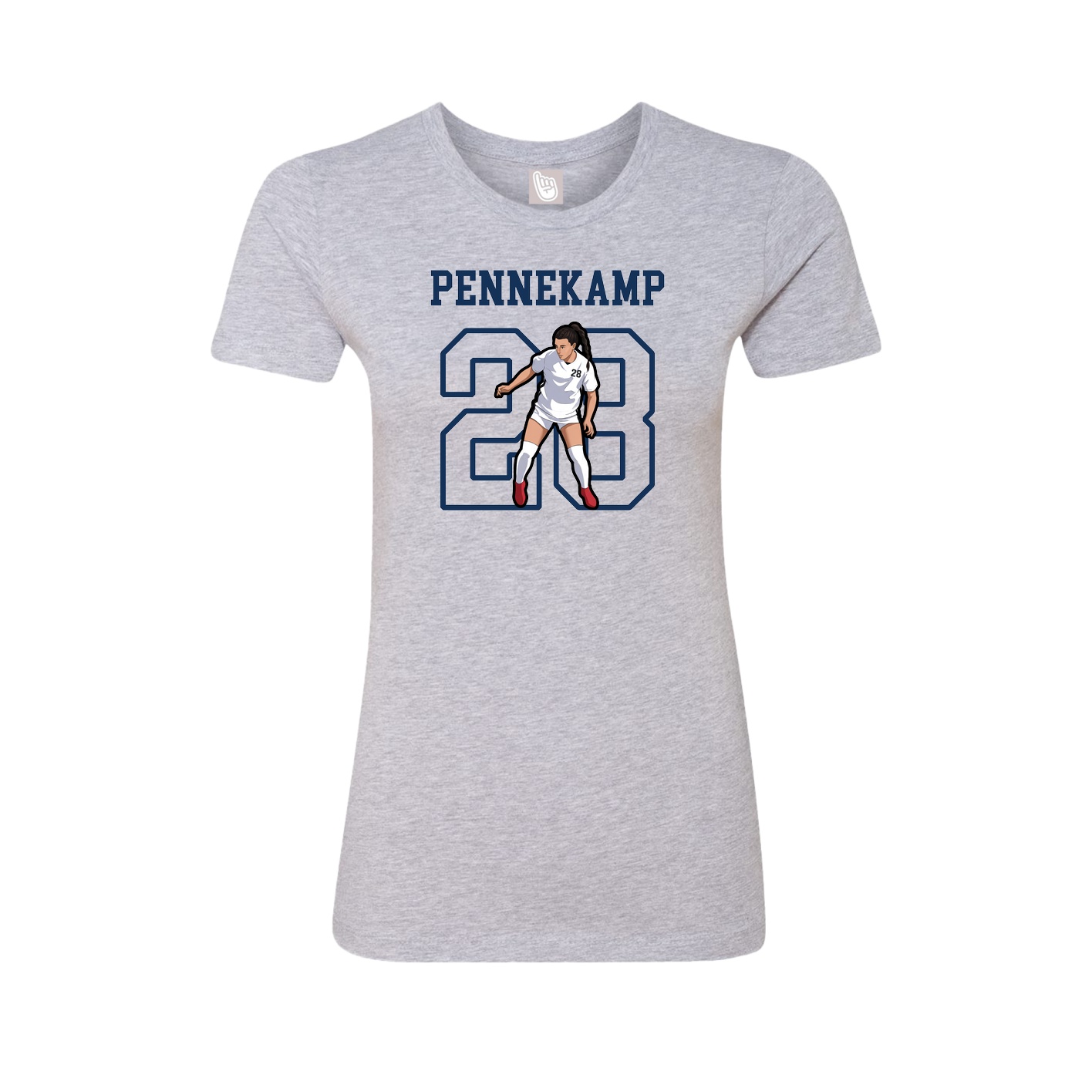 Fitted Women's Tee — Shirsey in Grey