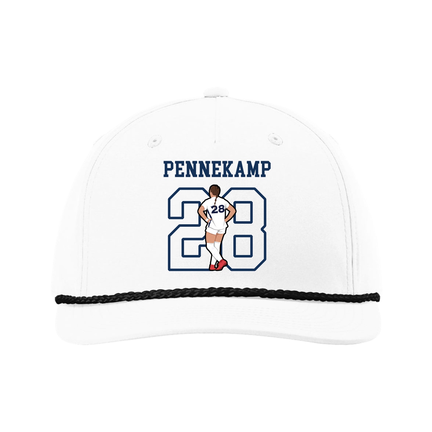 Five-Panel Classic Rope Cap — Shirsey in White