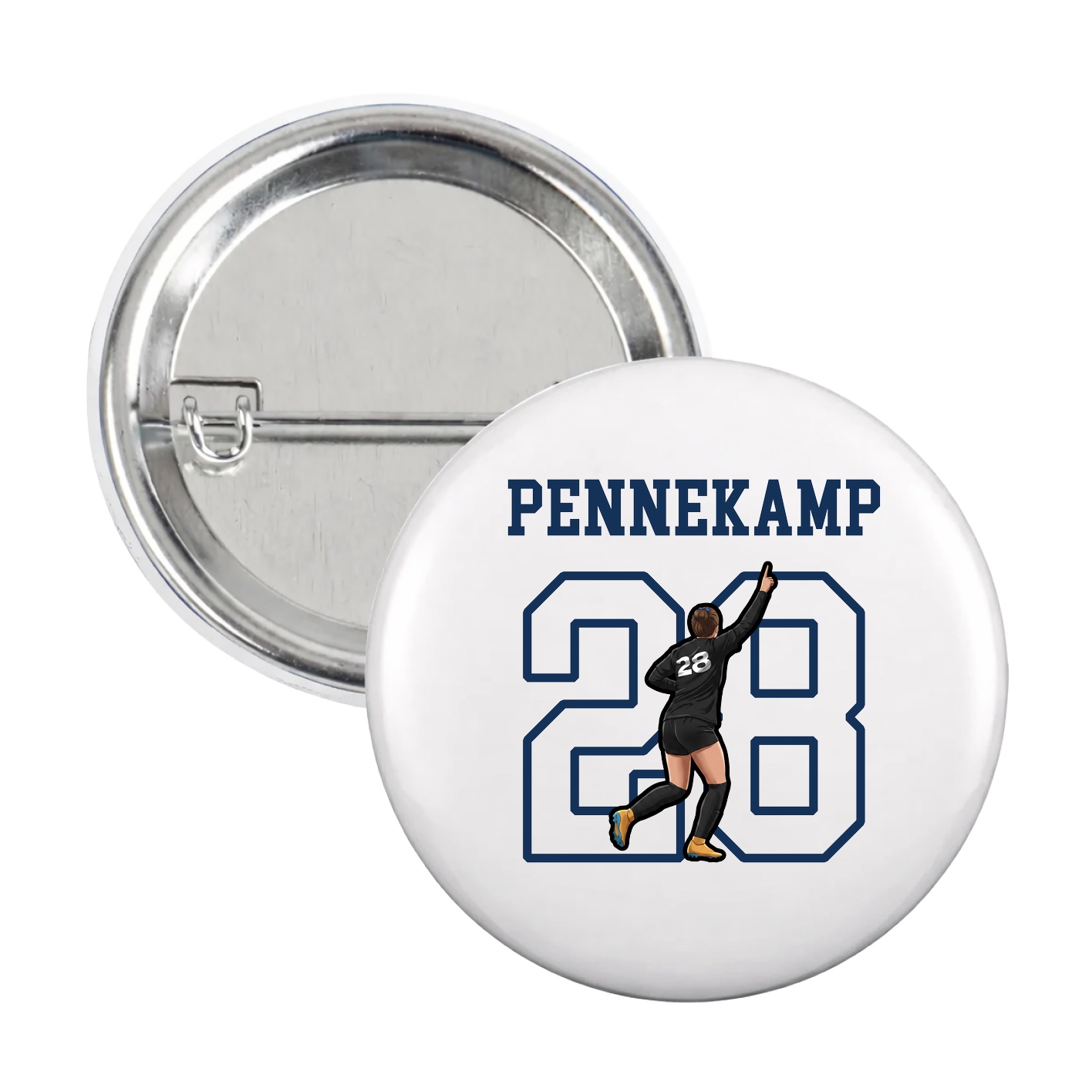 Game Day Button — Shirsey in White