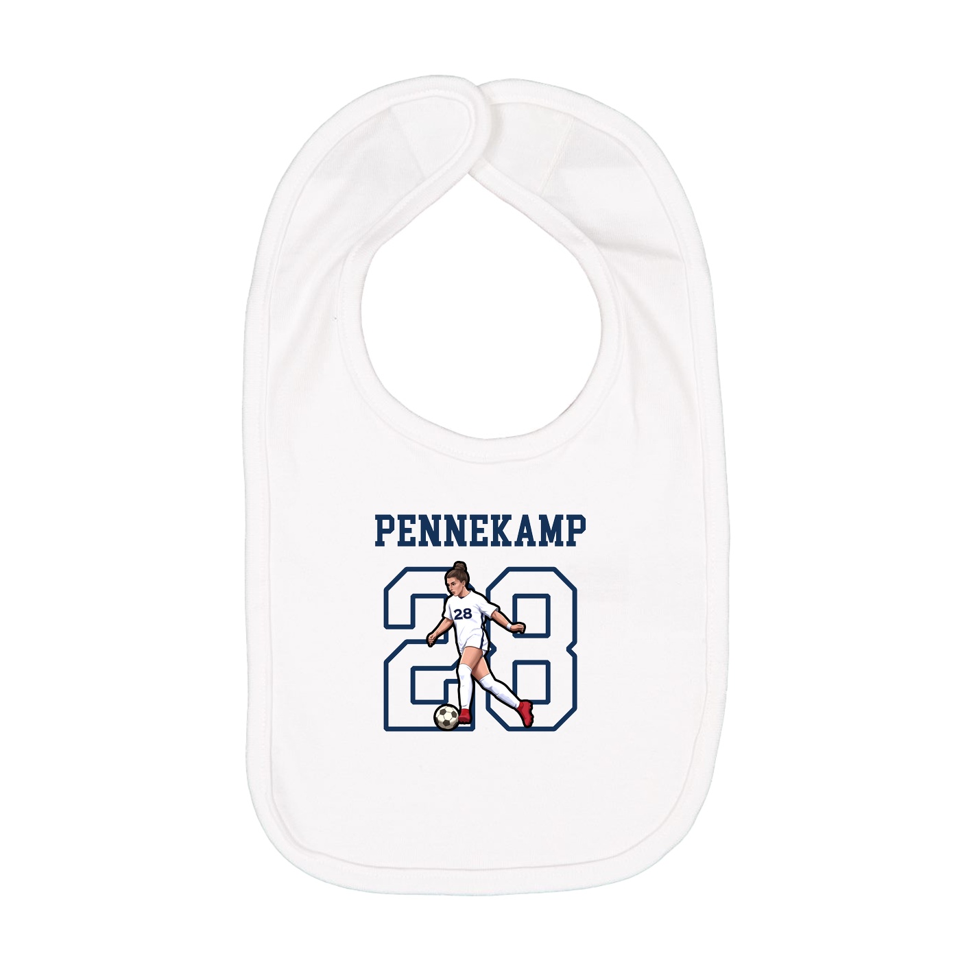 Infant Bib — Shirsey in White