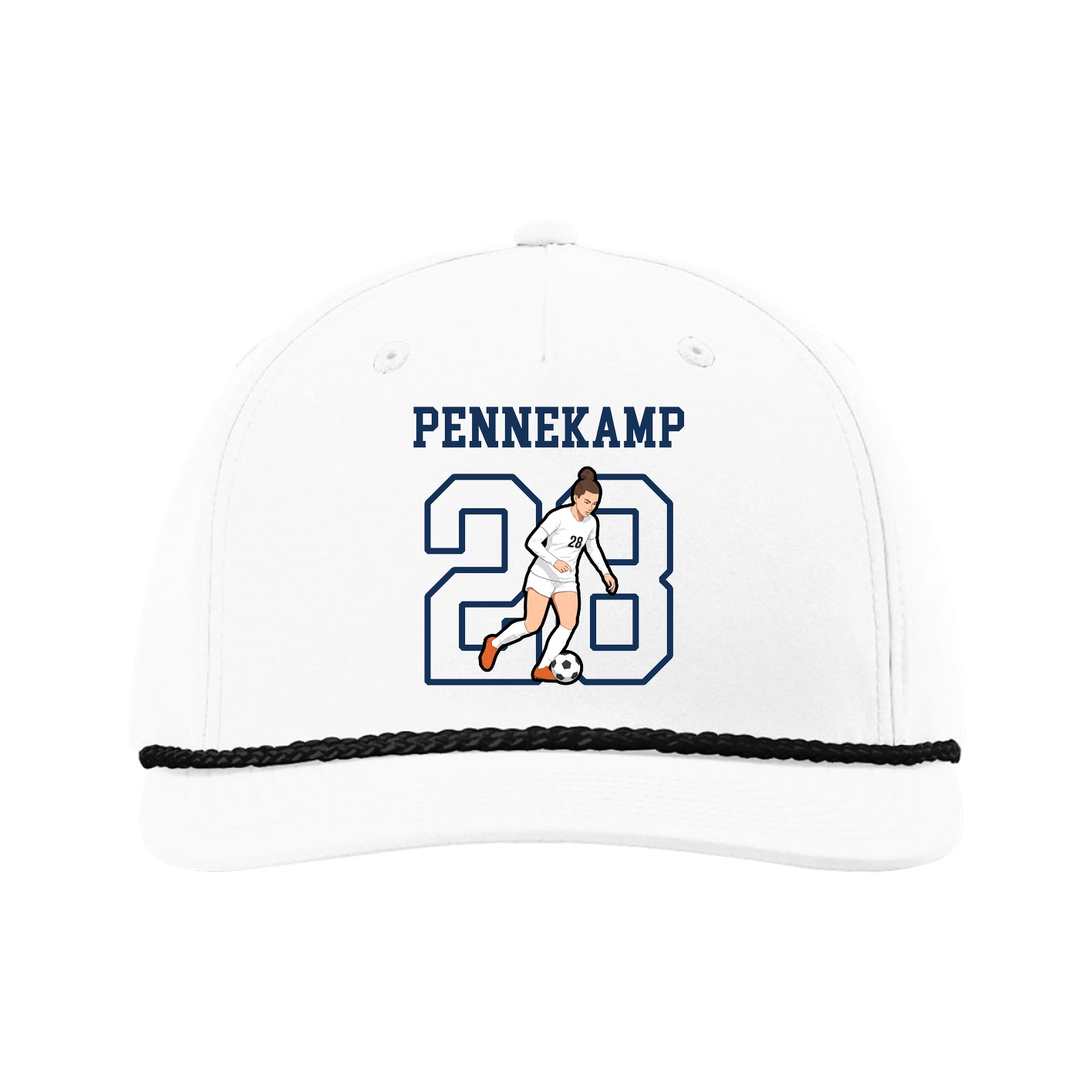 Five-Panel Classic Rope Cap — Shirsey in White