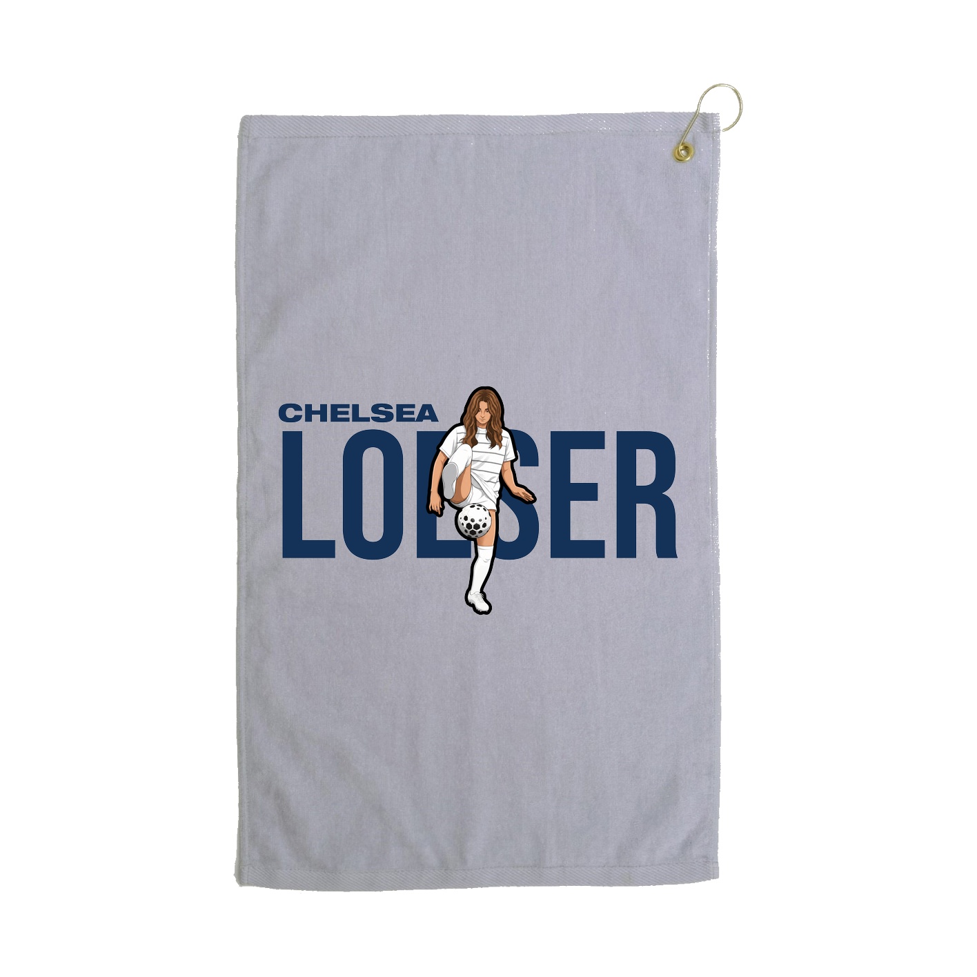 Golf Towel — Player Name in Grey