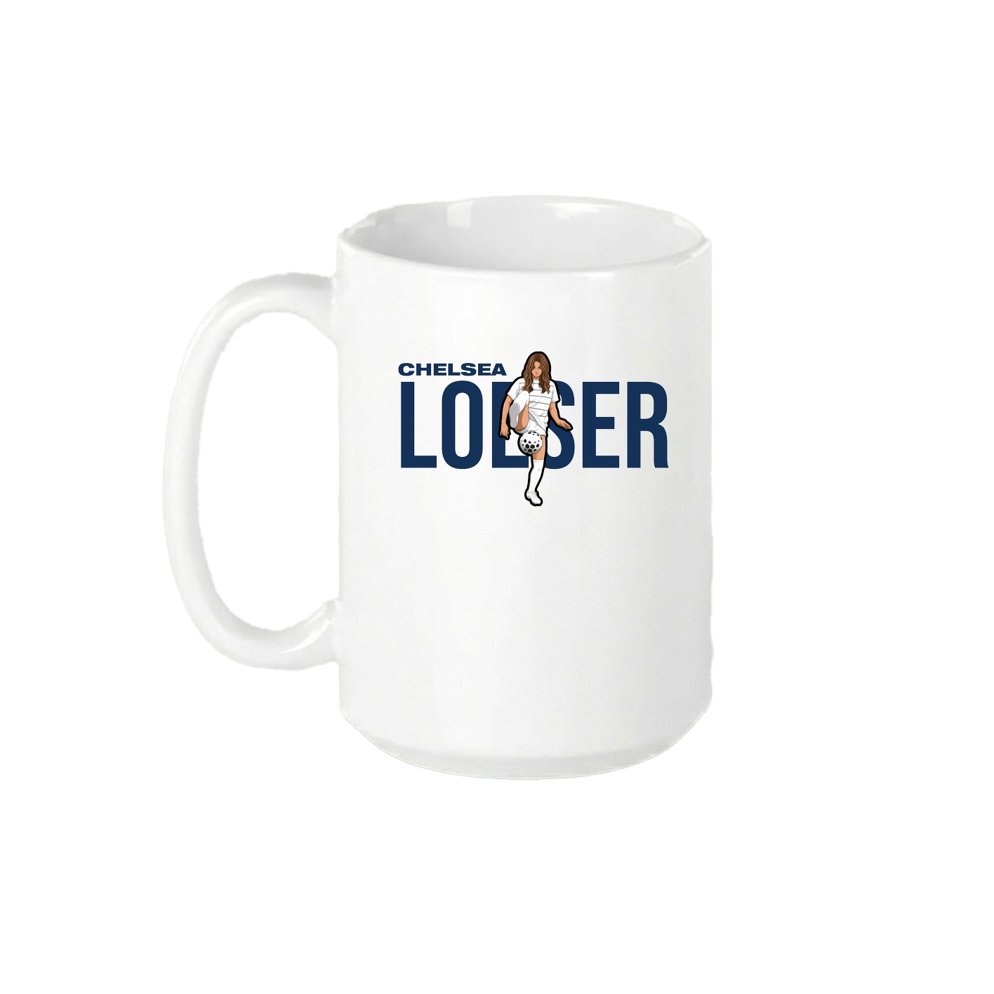 15oz Coffee Mug — Player Name in White