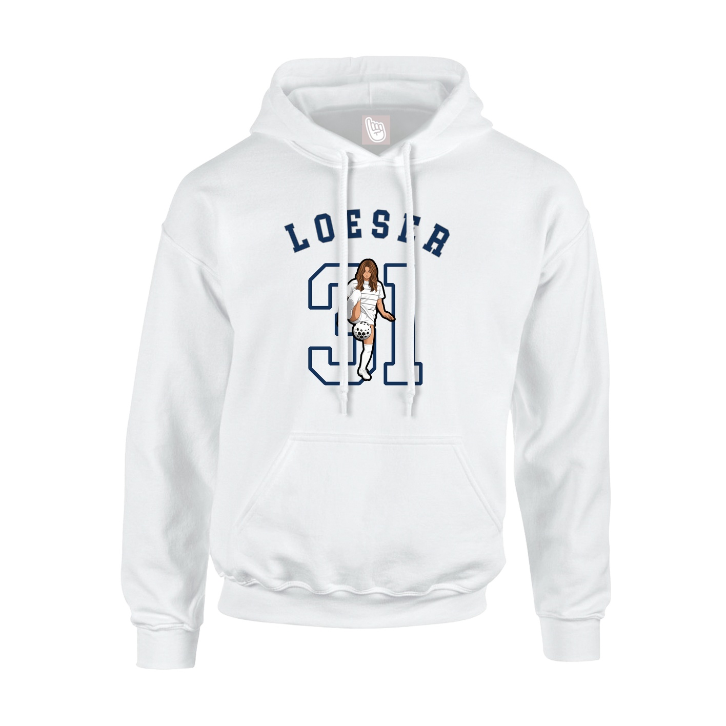 Youth Hoodie — Shirsey Arch in White