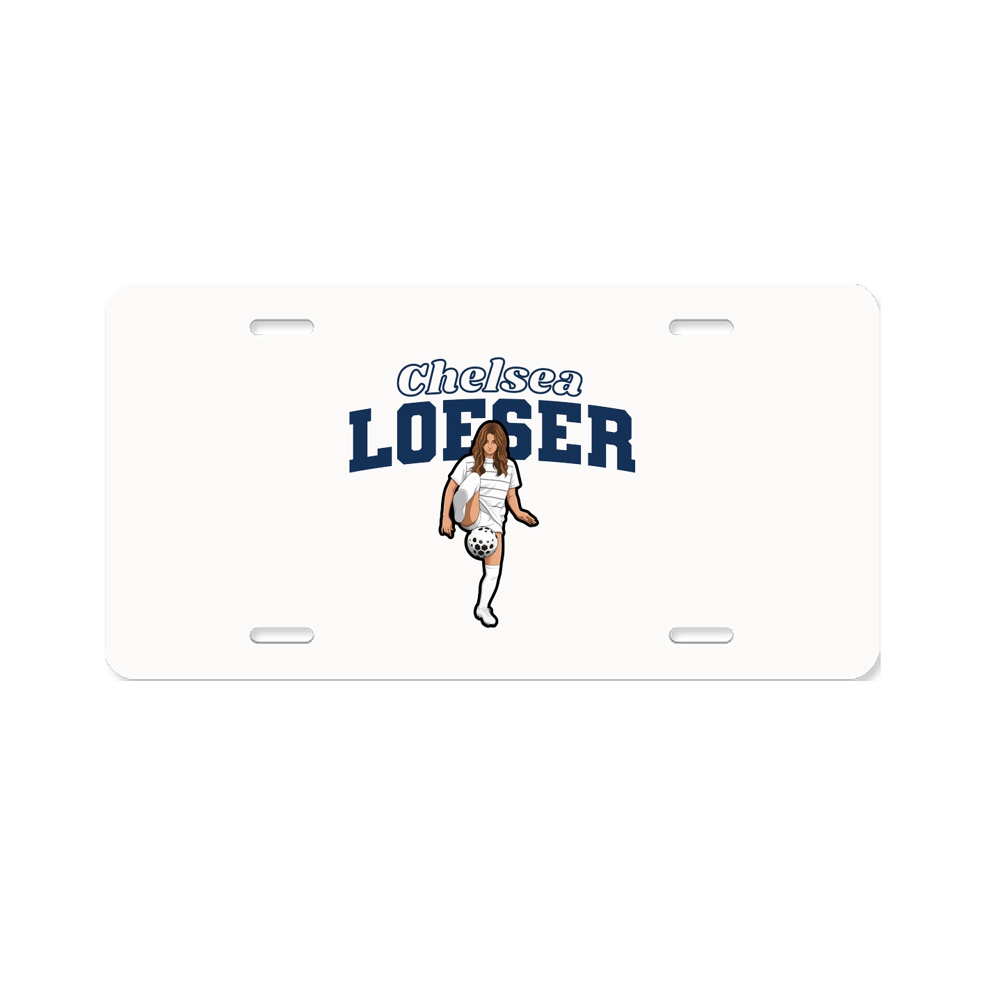 License Plate — Name Arch in Classic