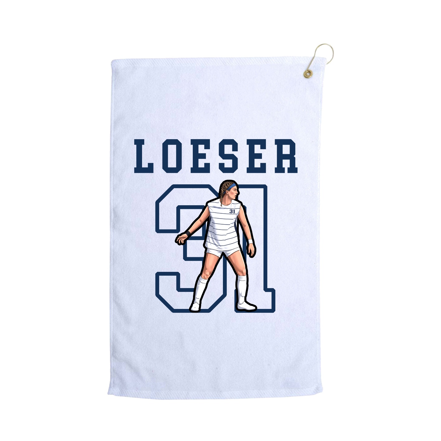 Golf Towel — Shirsey in White