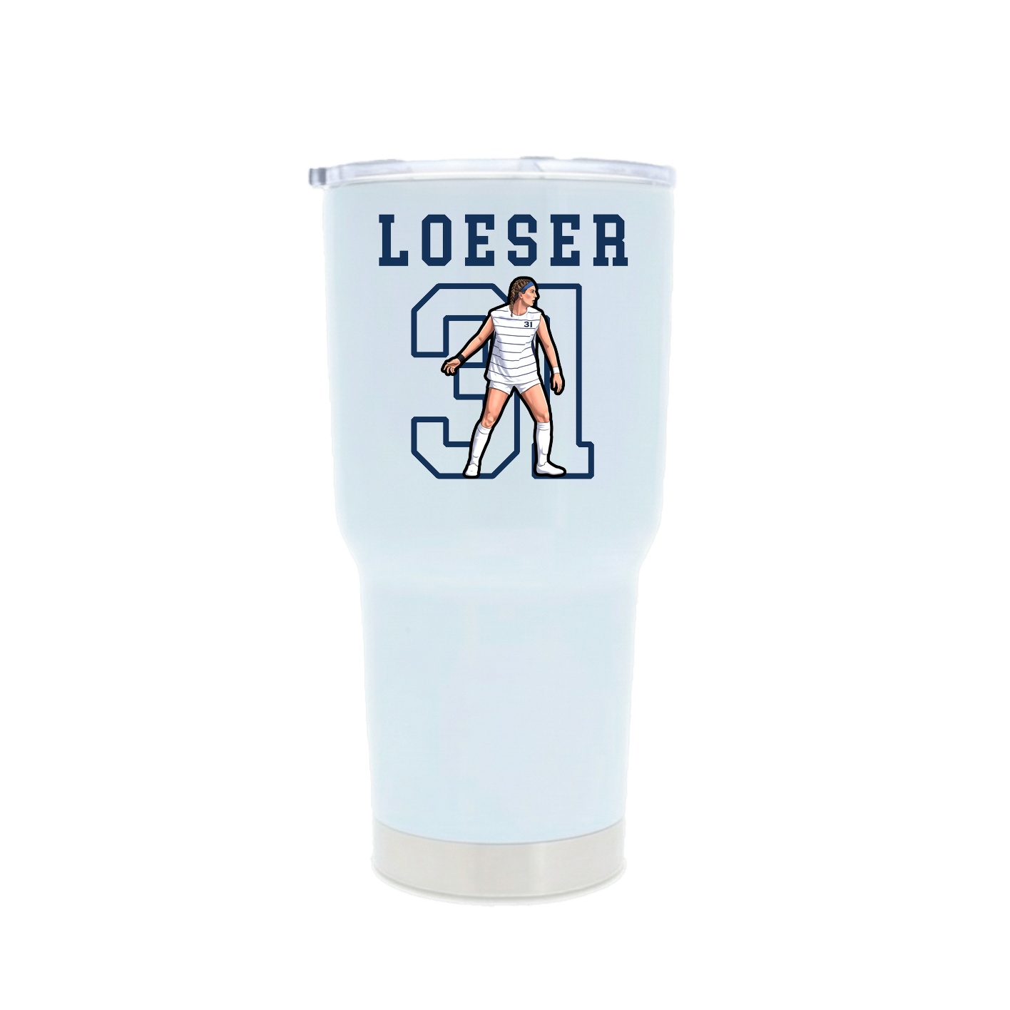 30oz Stainless Steel Tumbler — Shirsey in White
