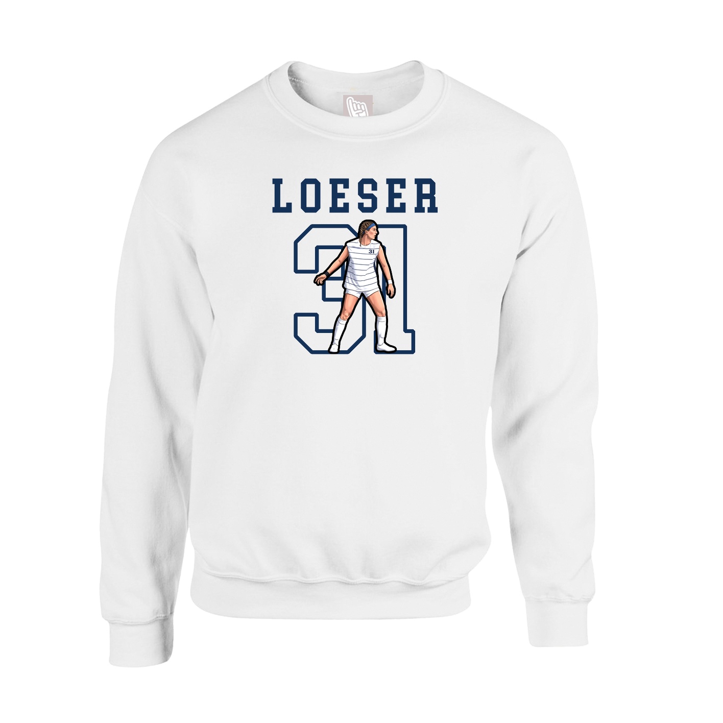 Fleece Crew — Shirsey in White