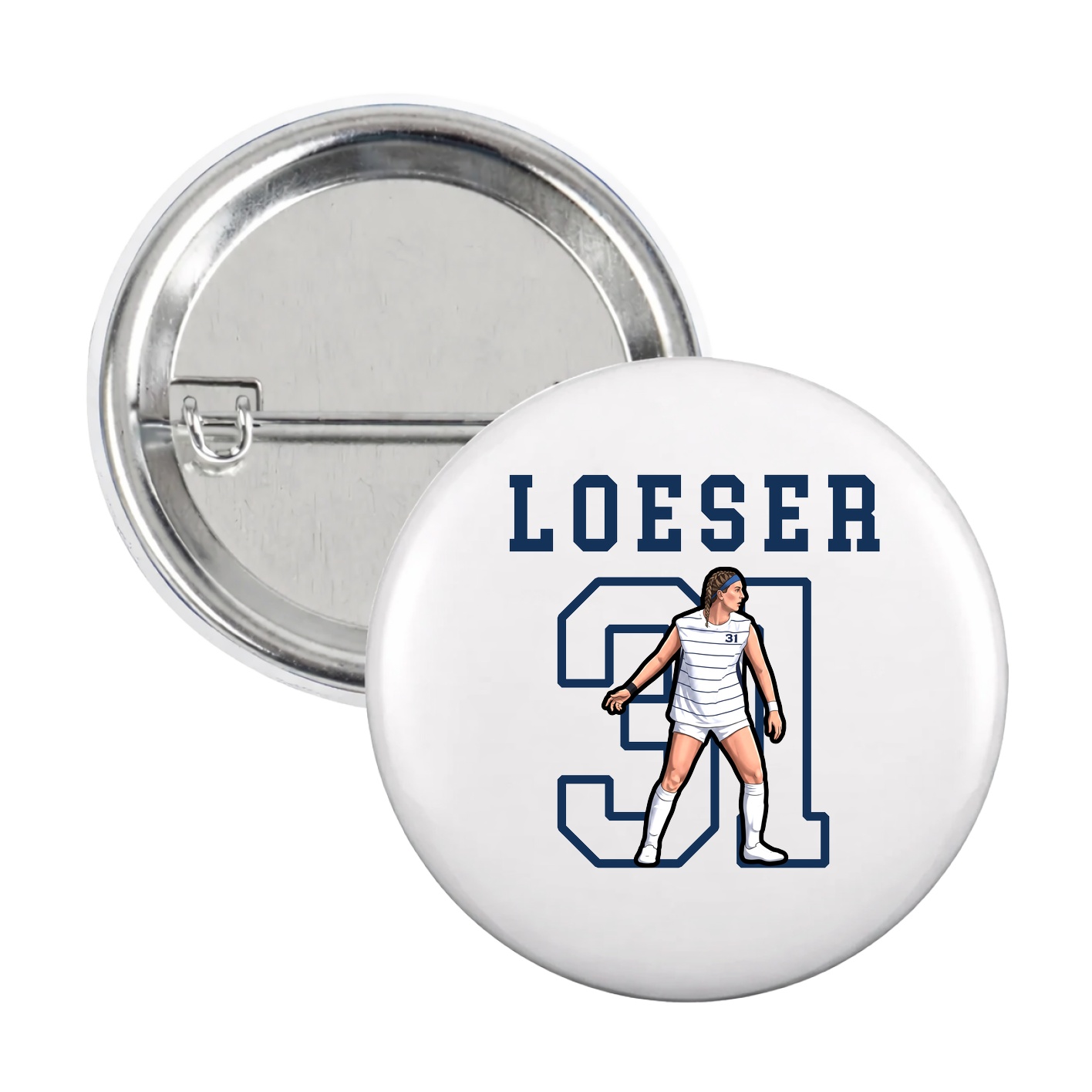 Game Day Button — Shirsey in White