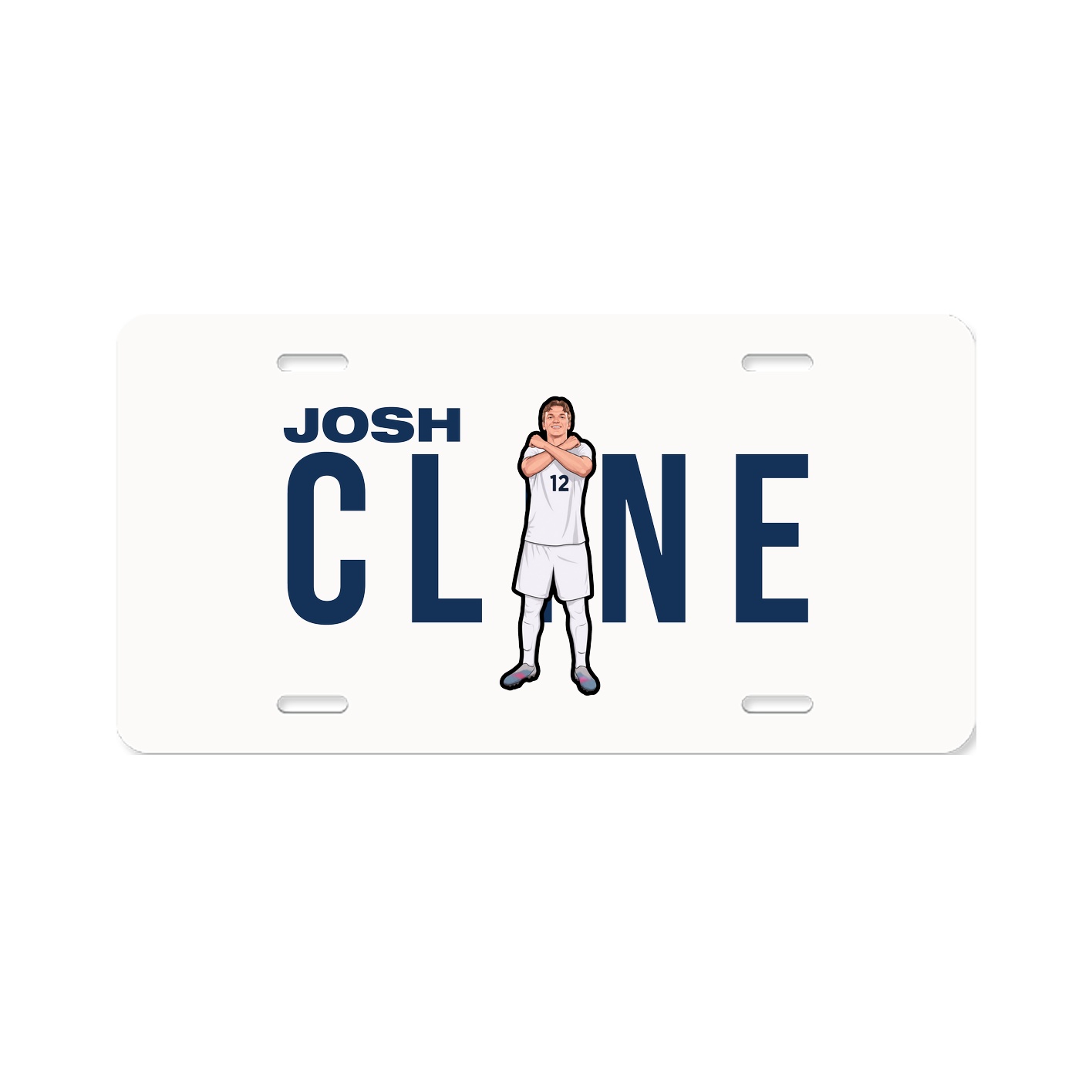 License Plate — Player Name in Classic