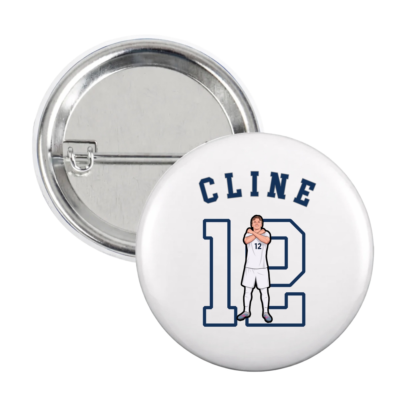 Game Day Button — Shirsey Arch in White