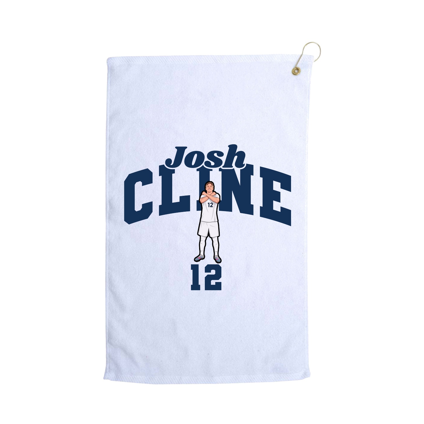 Golf Towel — Signature Arch in White